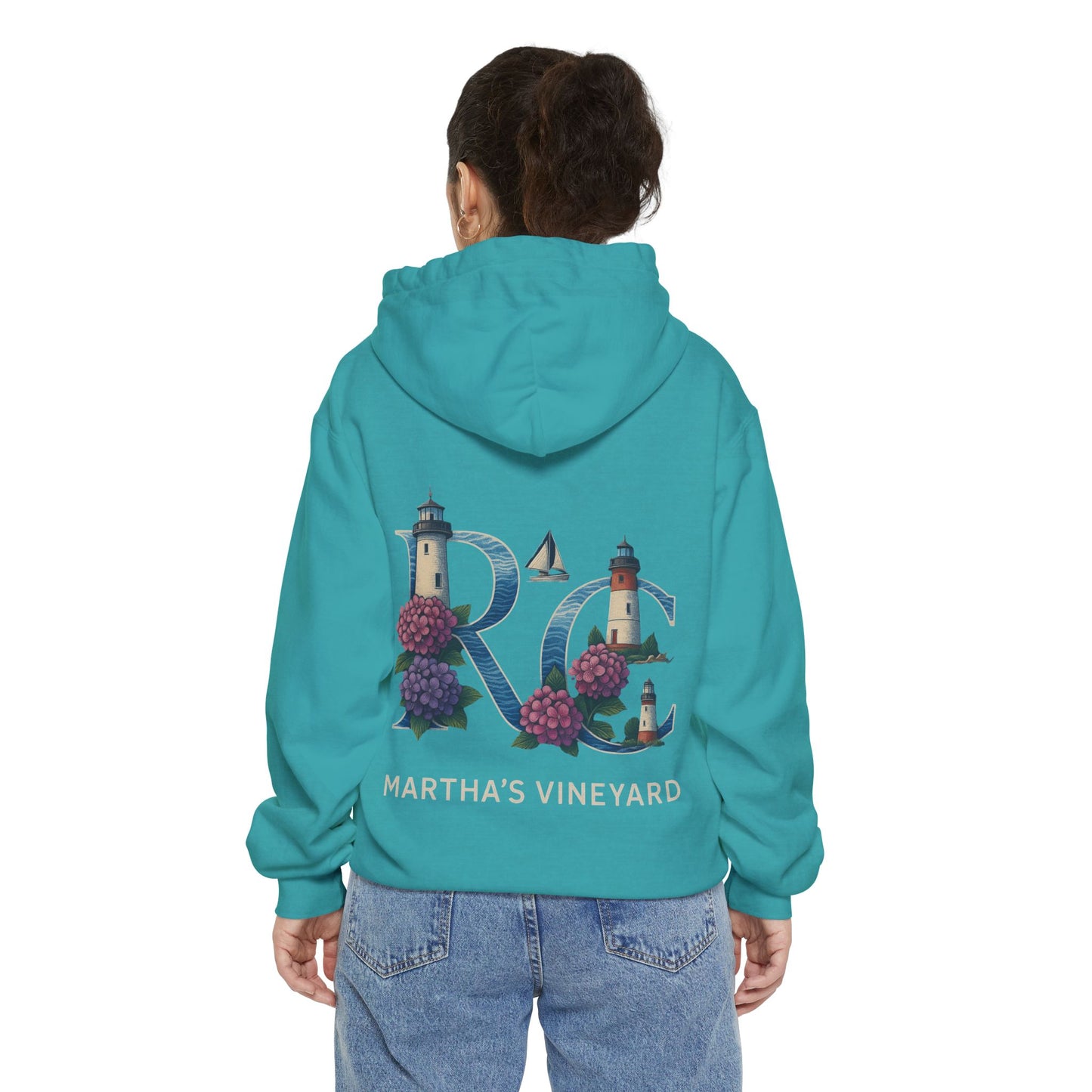 Rae & Coco Martha’s Vineyard Garment-Dyed Hoodie – Vintage Coastal Comfort, Unisex Island Style