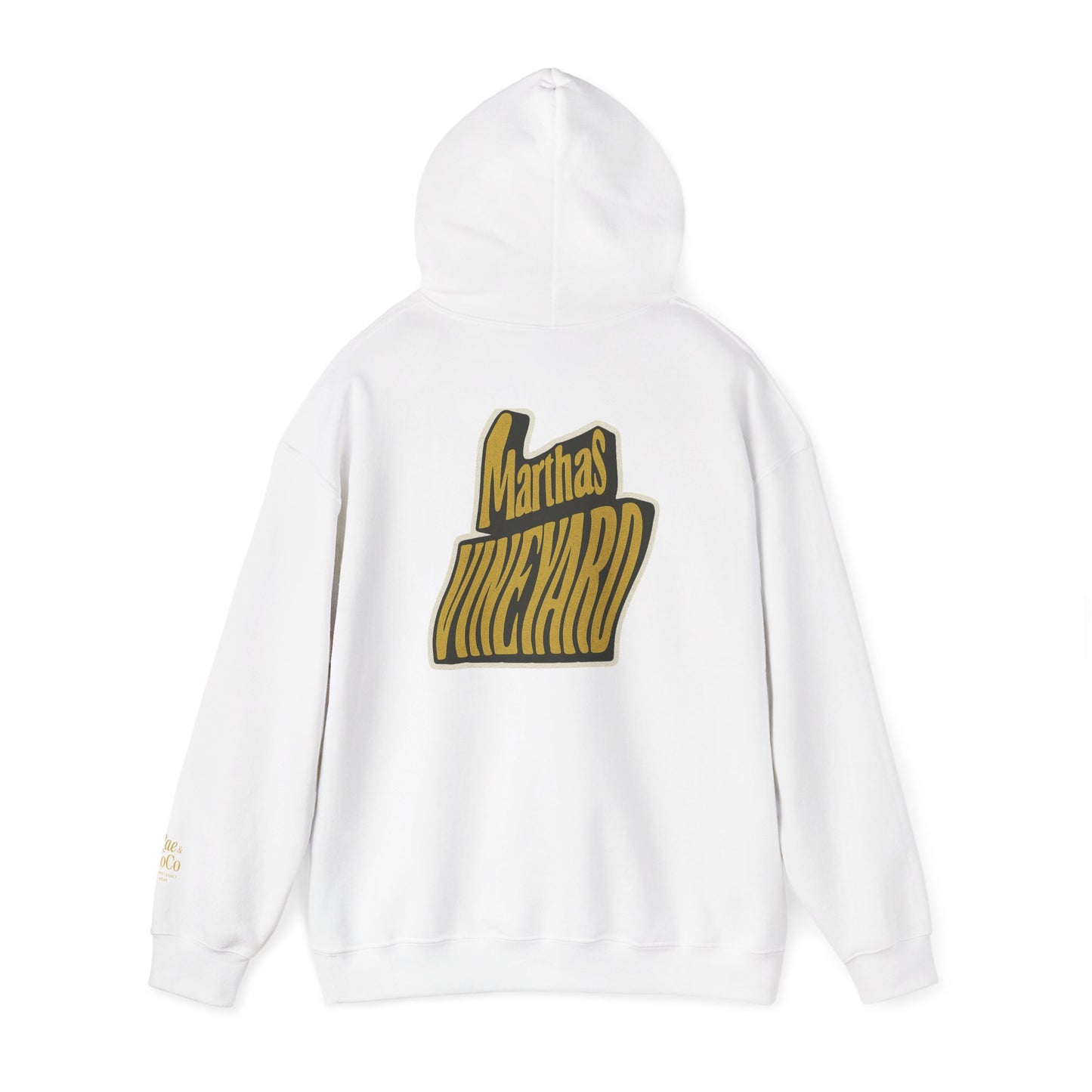 Wavy Martha’s Vineyard Hoodie – Unisex Heavy Blend Sweatshirt, Cozy & Stylish Coastal Wear