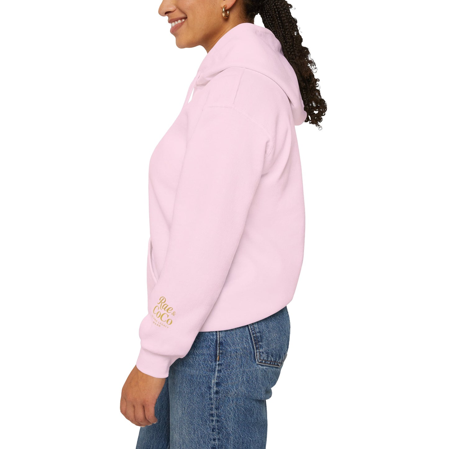 Martha’s Vineyard Hoodie – Unisex Heavy Blend with Cursive Yellow & Black Lettering