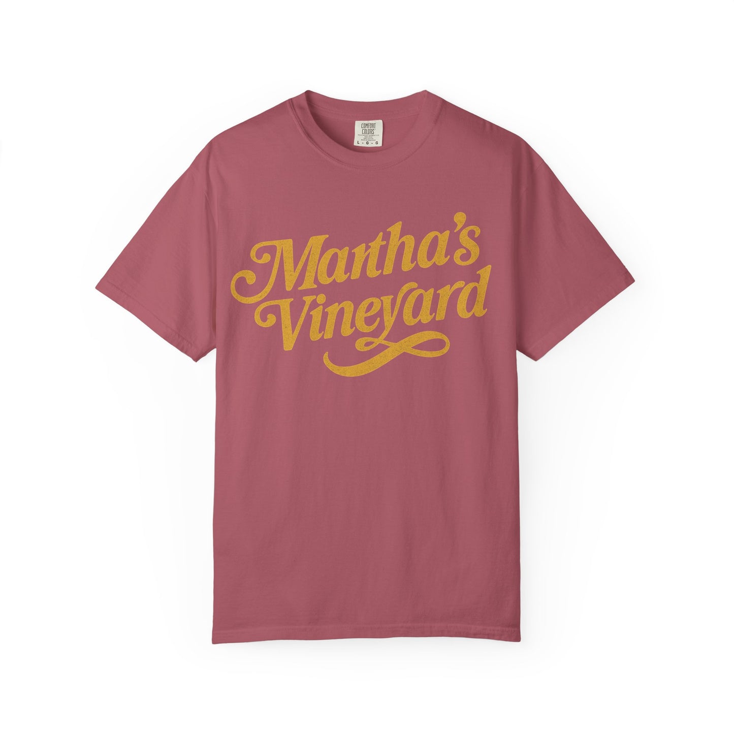 Vintage Martha’s Vineyard Script Tee – Retro Coastal Style Unisex T-Shirt