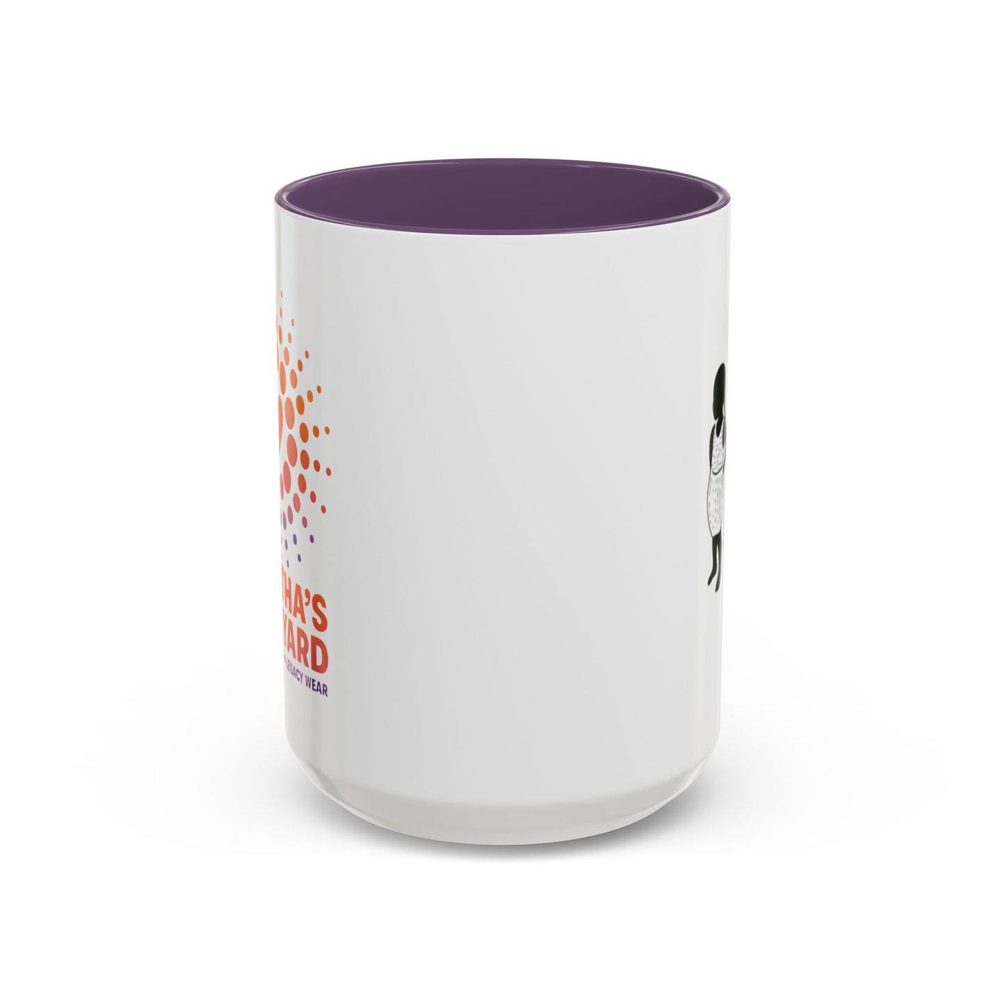 🧡💜 Heart & Dots “Martha’s Vineyard Legacy” Accent Mug (11oz & 15oz)