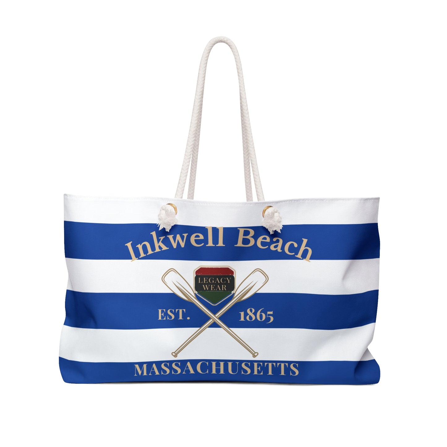 Weekender Bag - Inkwell Beach/Weekend Bag - Blue and White