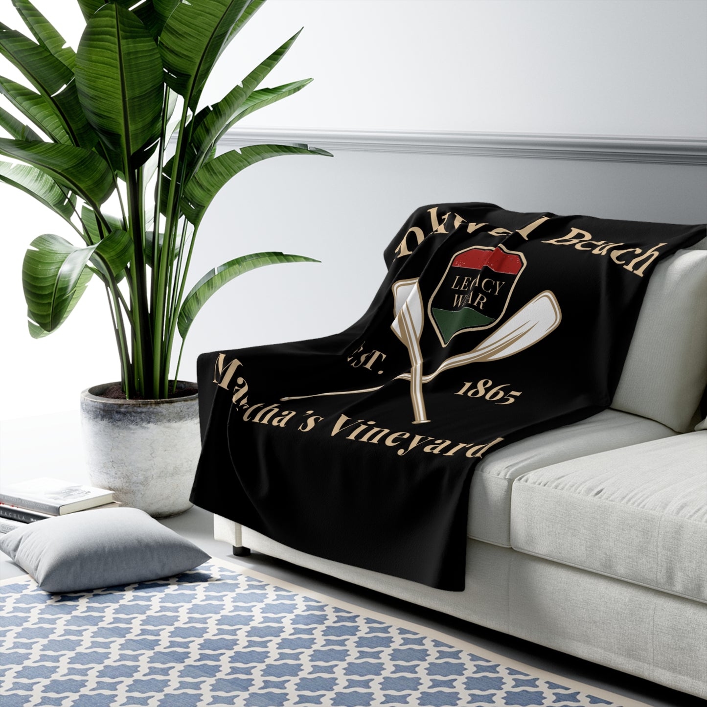 Vineyard Sunset Sherpa Fleece Blanket – Your Cozy Escape, Anywhere