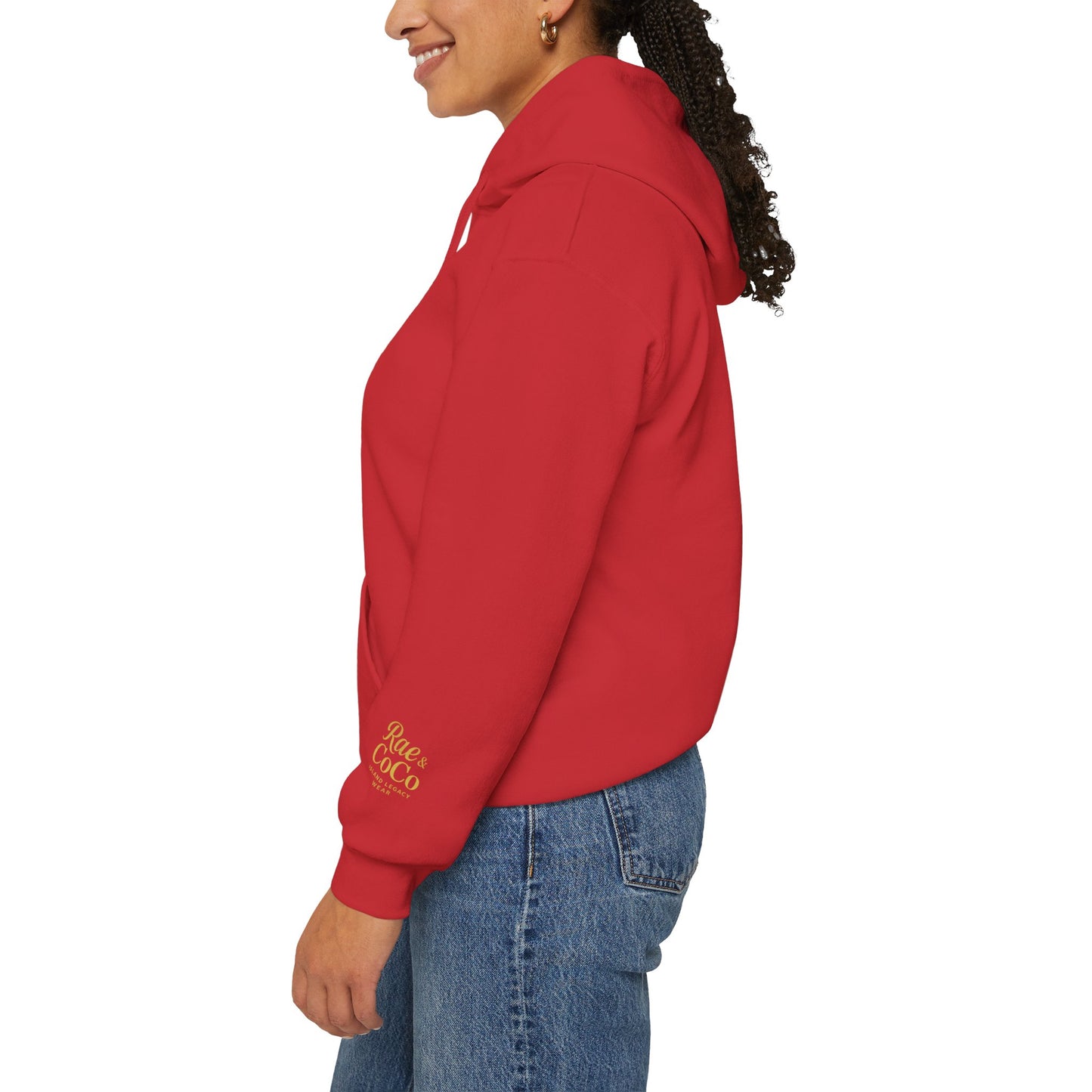 Martha’s Vineyard Hoodie – Unisex Heavy Blend with Cursive Yellow & Black Lettering