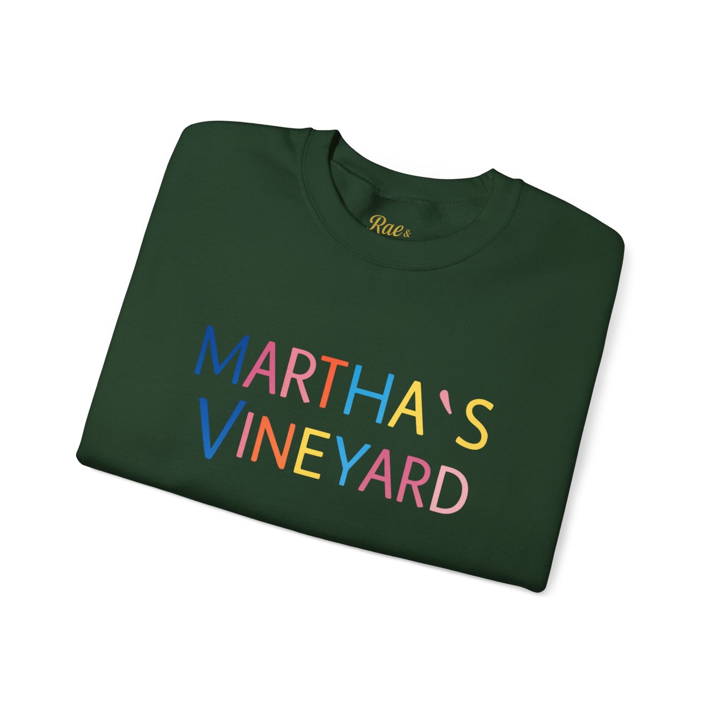🌈 Colorful “Martha’s Vineyard” Typography Design
