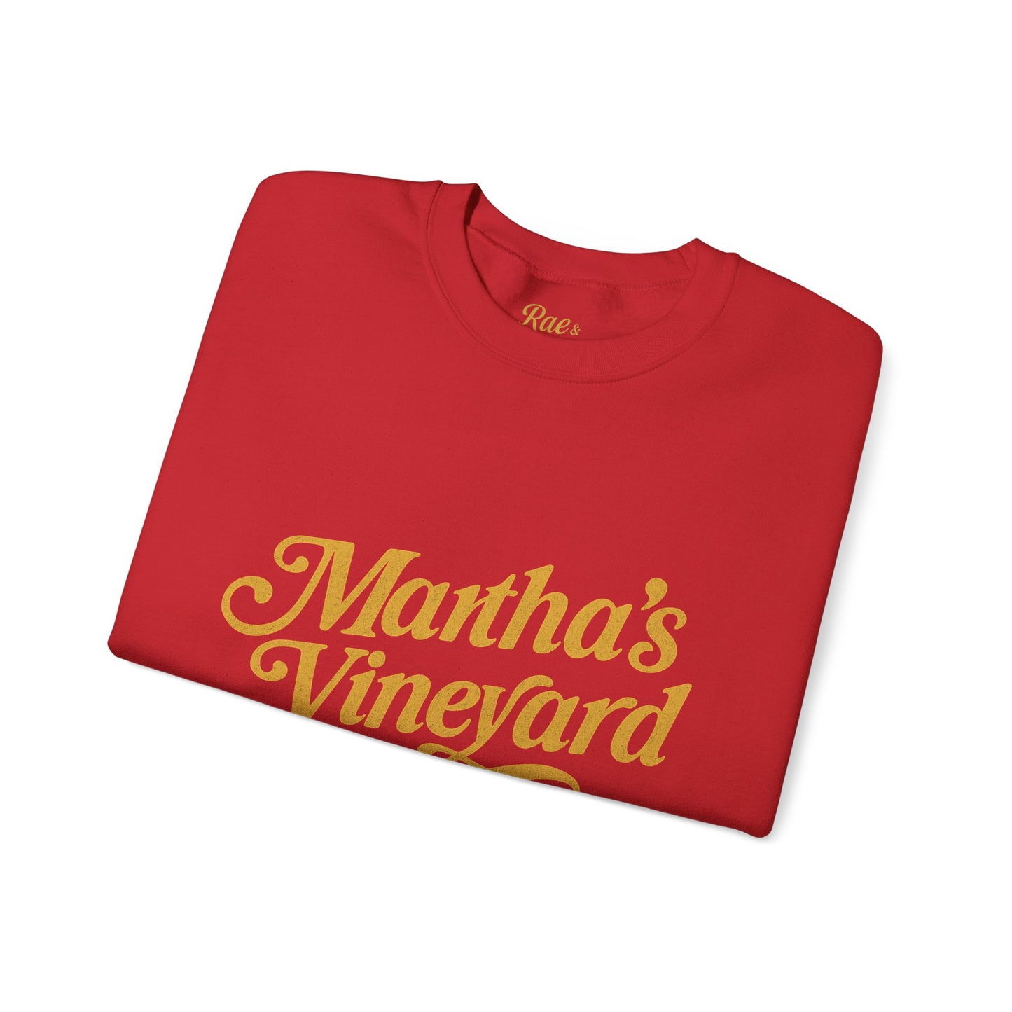 Cursive Martha’s Vineyard Crewneck Sweatshirt – Unisex Heavy Blend | Cozy Island Style