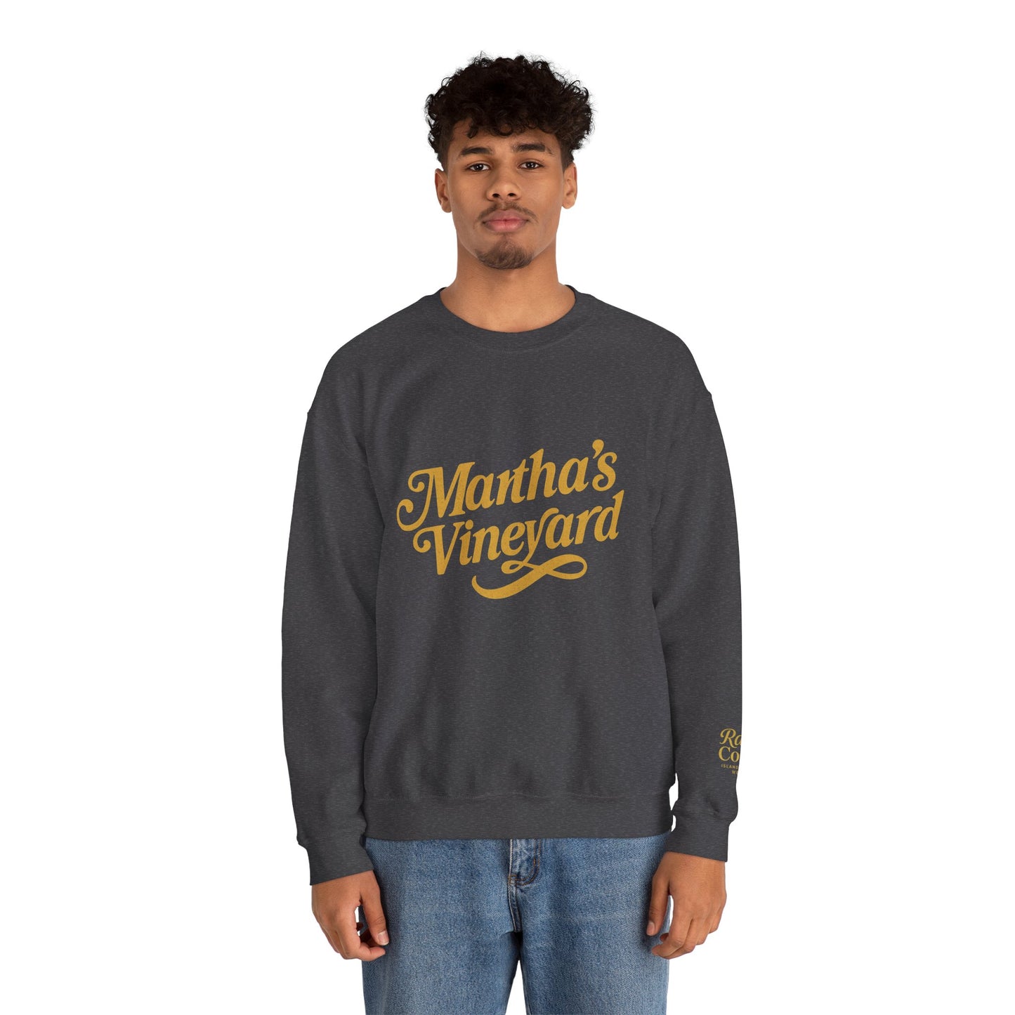 Cursive Martha’s Vineyard Crewneck Sweatshirt – Unisex Heavy Blend | Cozy Island Style