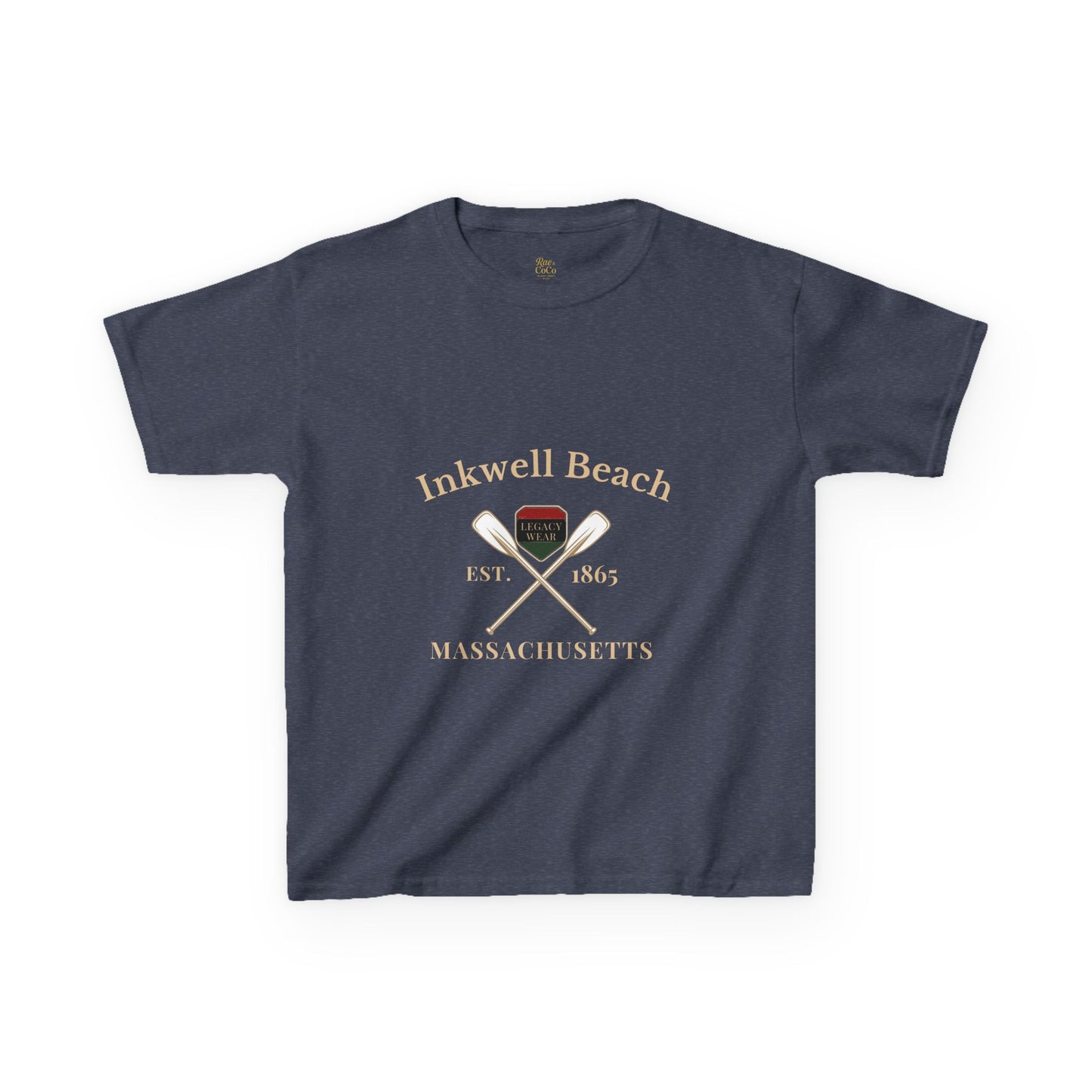 Inkwell Beach Kids Shirt – Black Heritage Martha’s Vineyard Tee, Vintage Massachusetts Design, Black-Owned Coastal Summer Apparel