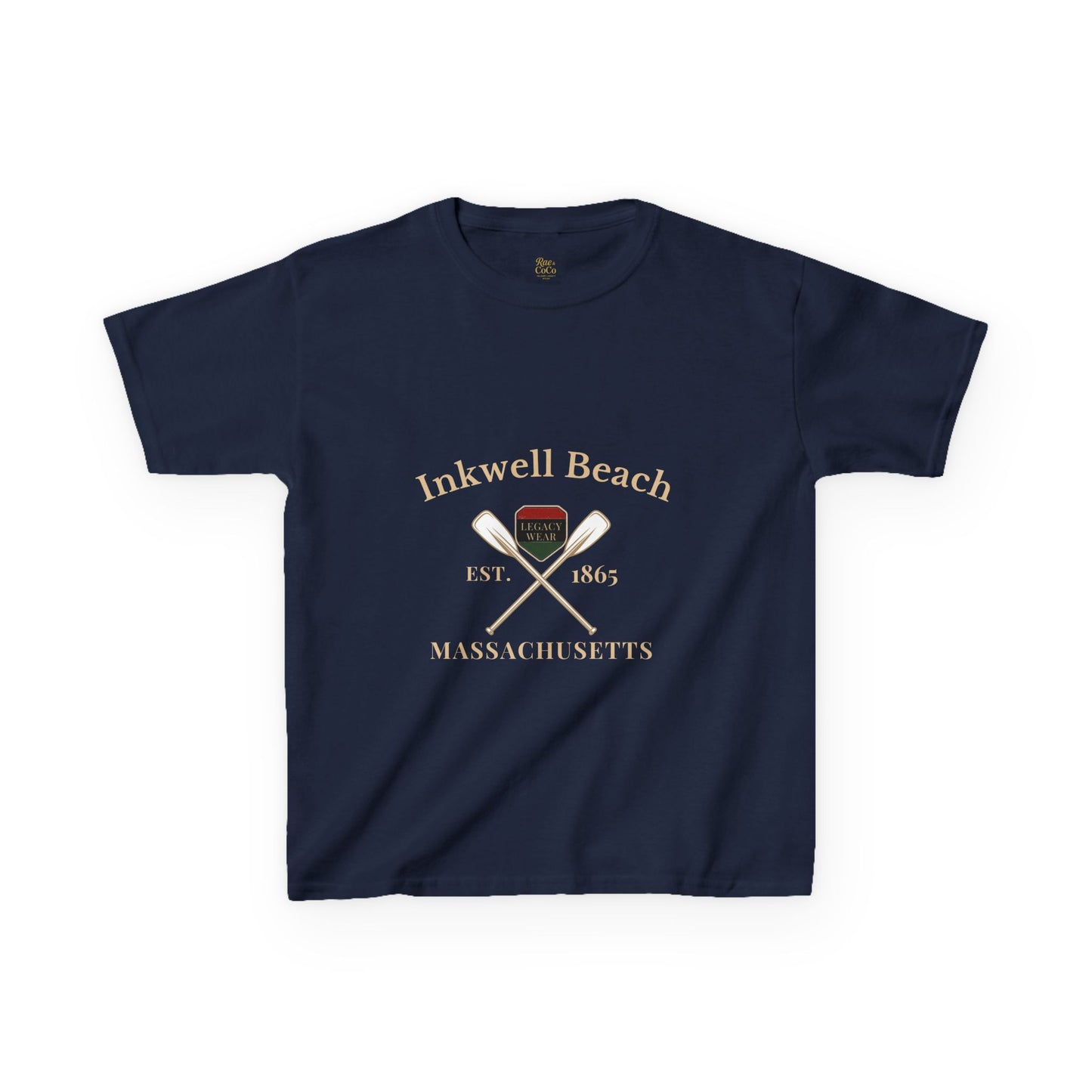 Inkwell Beach Kids Shirt – Black Heritage Martha’s Vineyard Tee, Vintage Massachusetts Design, Black-Owned Coastal Summer Apparel