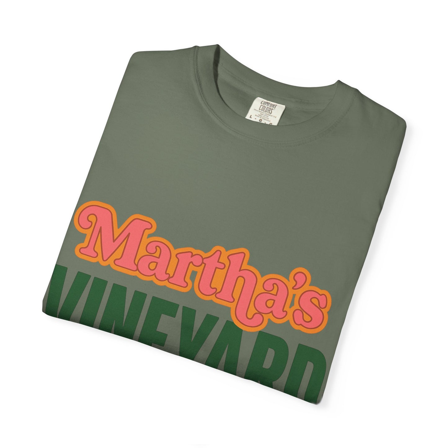 Retro Martha’s Vineyard Tee – Bold Vintage Lettering Unisex Island Shirt