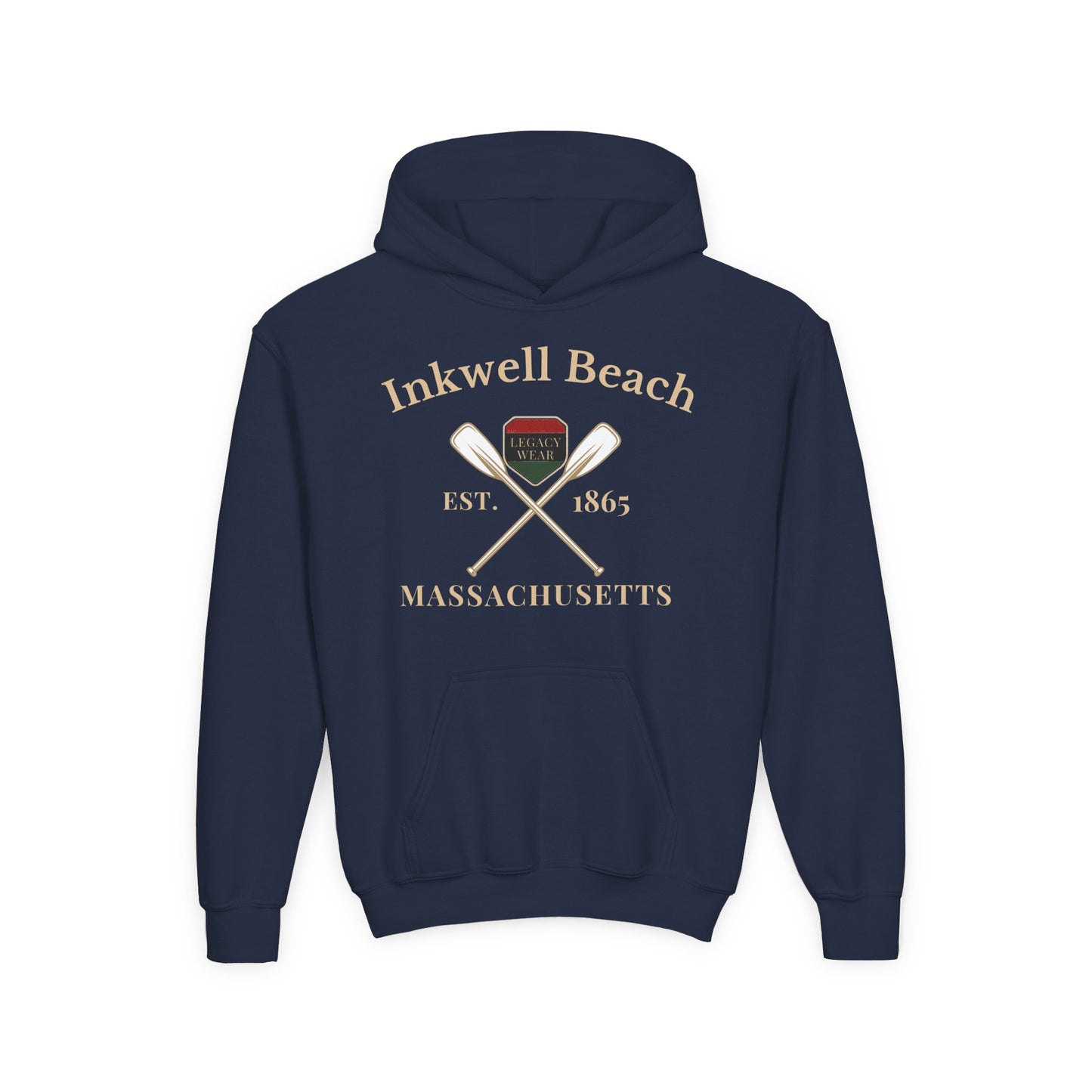 Vintage Inkwell Beach Youth Hoodie - Comfortable & Stylish Sweatshirt for Adventurous Kids