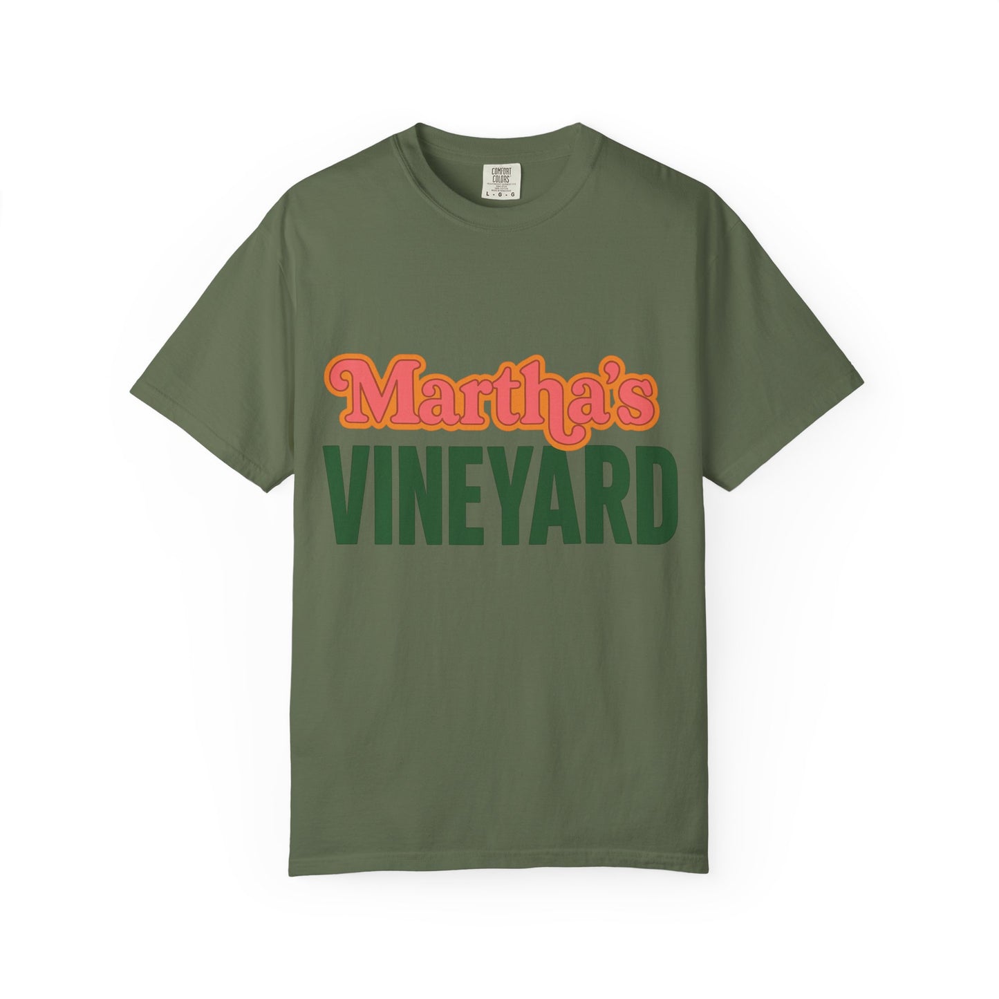 Retro Martha’s Vineyard Tee – Bold Vintage Lettering Unisex Island Shirt