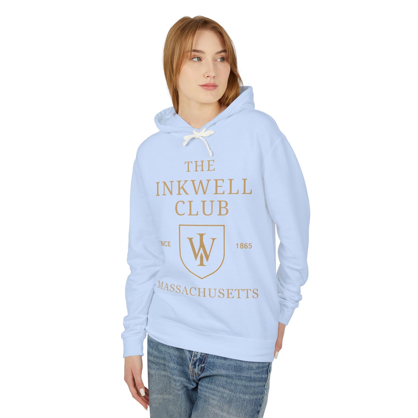 Inkwell Club Unisex Hooded Long Sleeve Tee, Casual Hoodie, Gift for Book Lovers, College Apparel, Cozy Layering Top