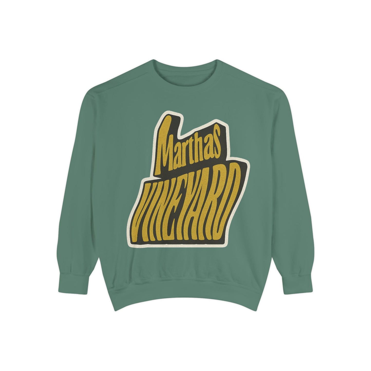 Wavy Martha’s Vineyard Crewneck Sweatshirt – Unisex Heavy Blend | Cozy Island Style