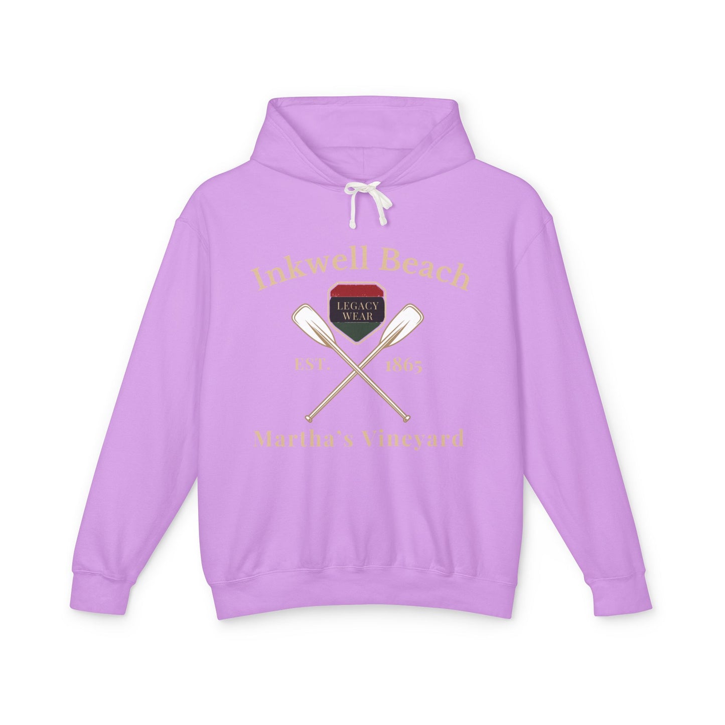 Cozy Beach Hoodie: InkWell Vineyard Design, Unisex Pullover Sweatshirt, Gift for Beach Lovers, Casual Wear, Vacation Essential