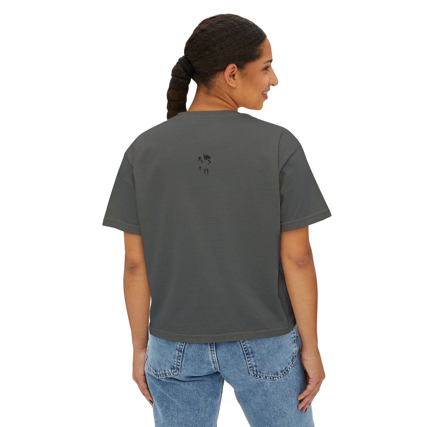 Mama Floral Boxy Tee — Vintage Botanical 'Mama' Graphic T-Shirt