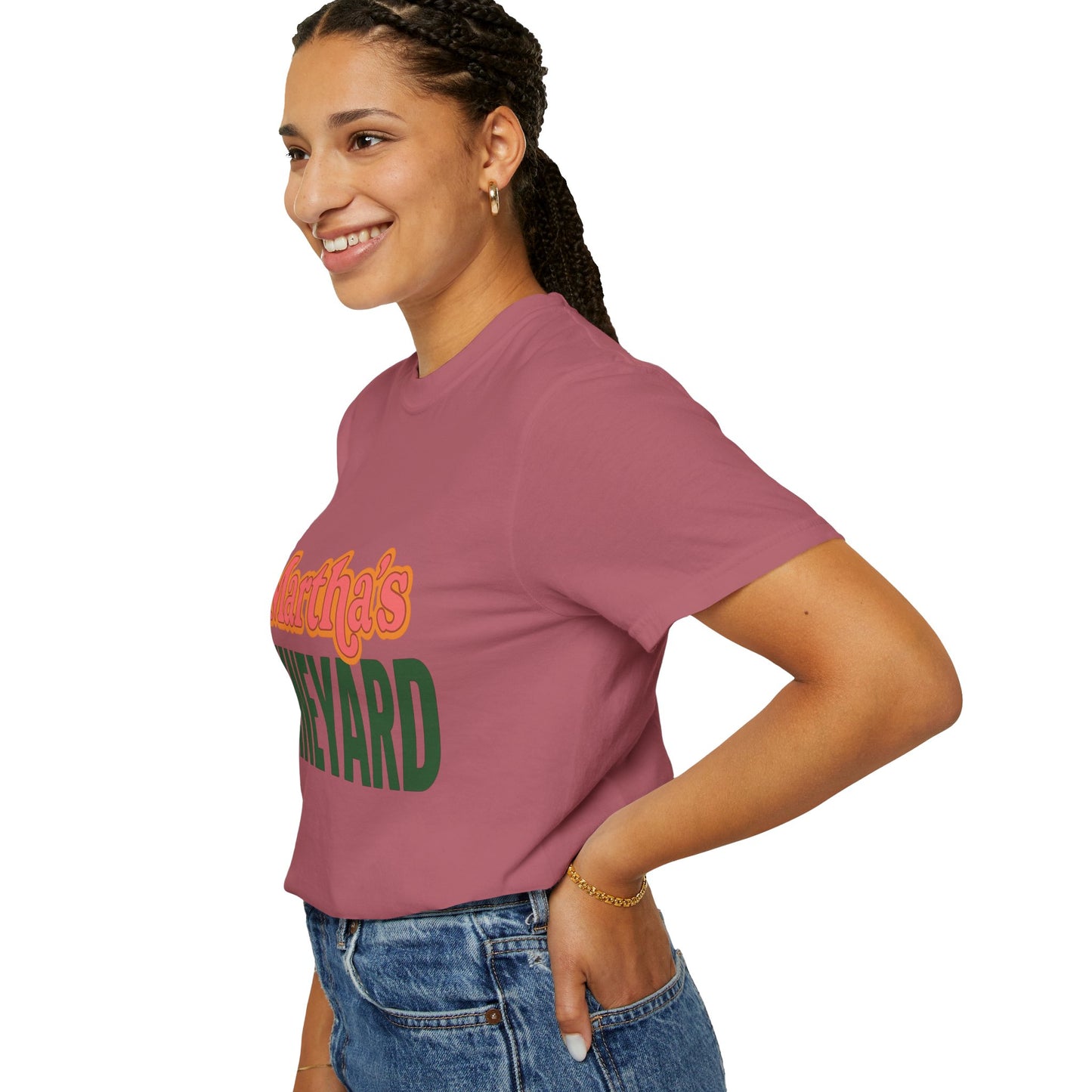 Retro Martha’s Vineyard Tee – Bold Vintage Lettering Unisex Island Shirt