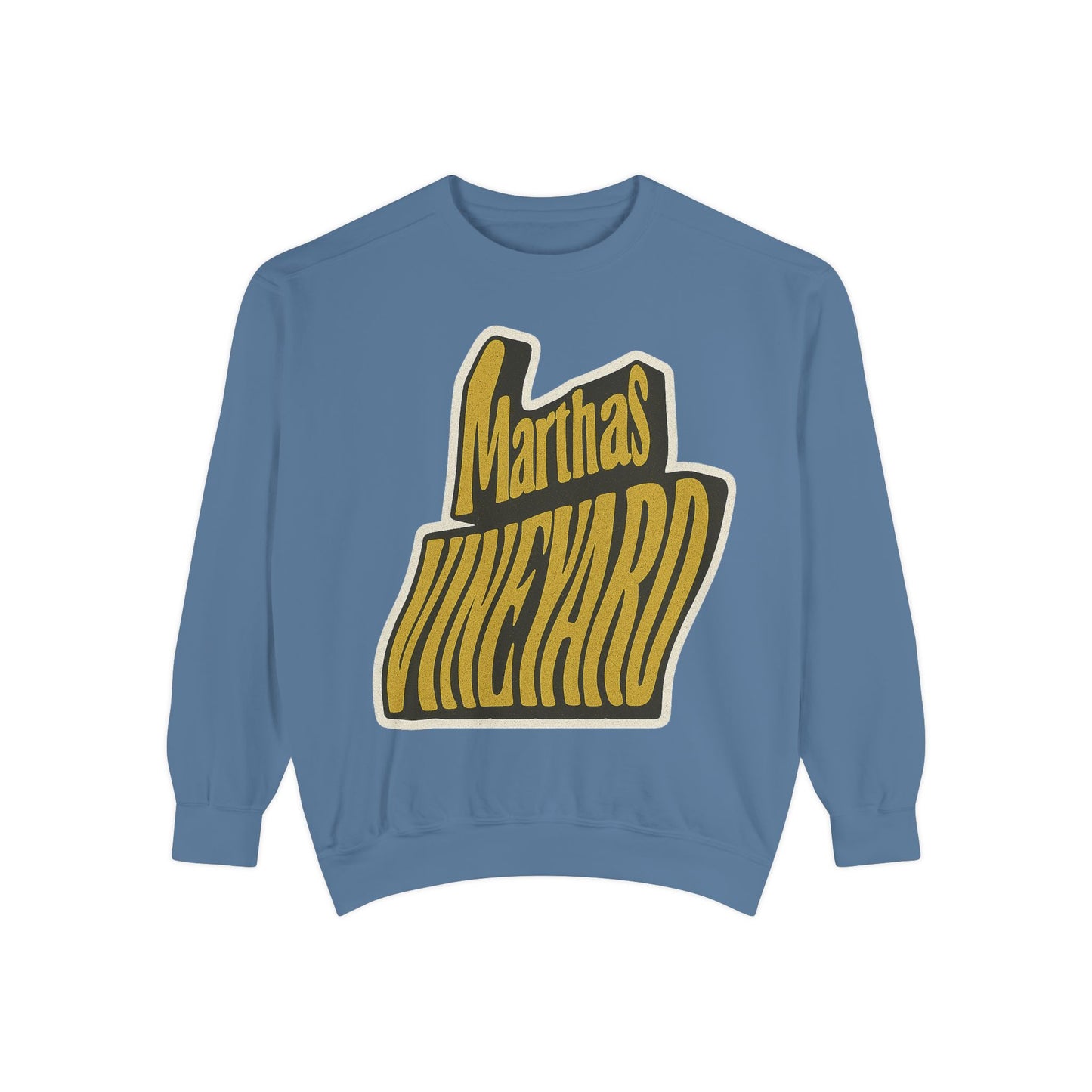 Wavy Martha’s Vineyard Crewneck Sweatshirt – Unisex Heavy Blend | Cozy Island Style