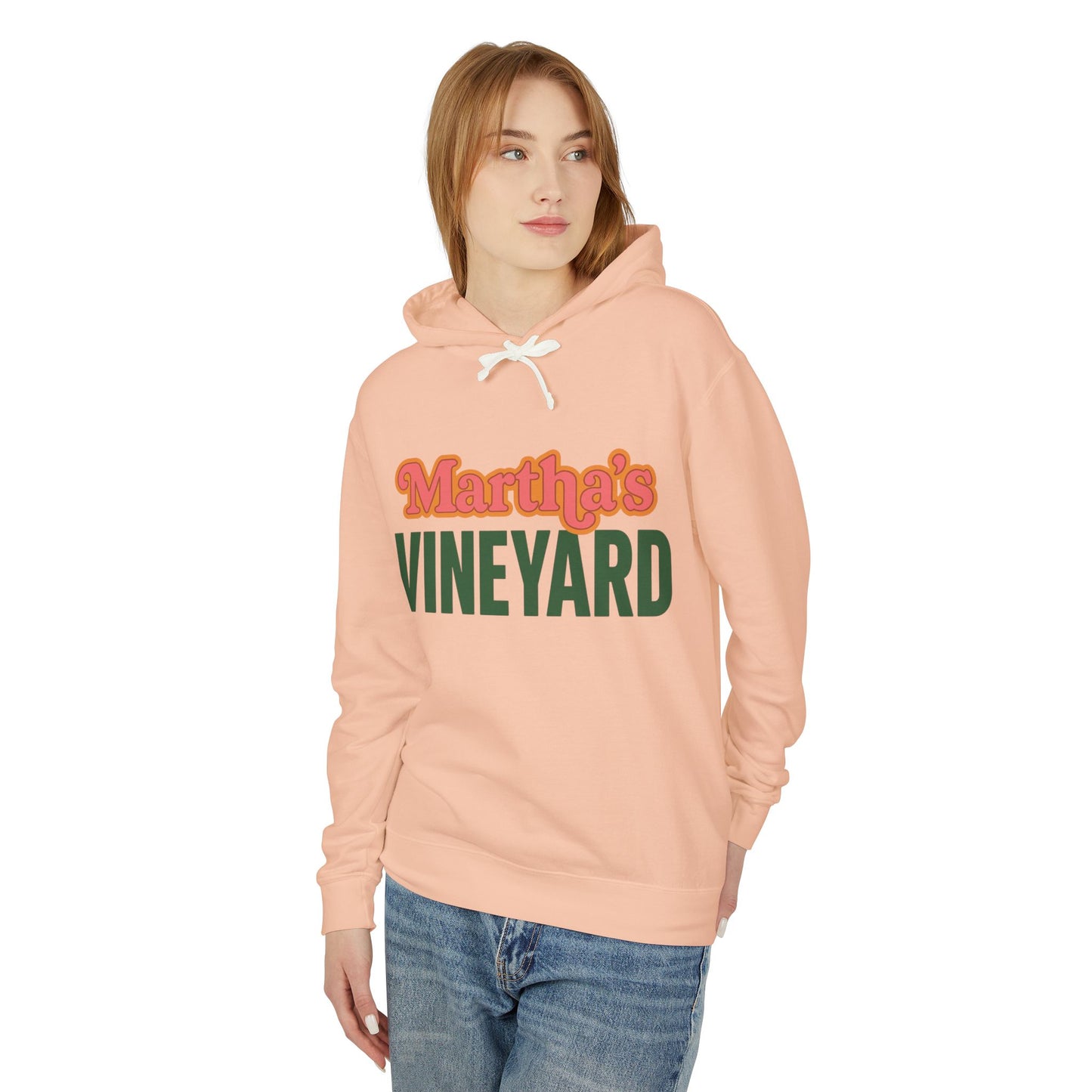 Retro Martha’s Vineyard Crewneck Sweatshirt – Unisex Heavy Blend | Orange & Green Classic Design