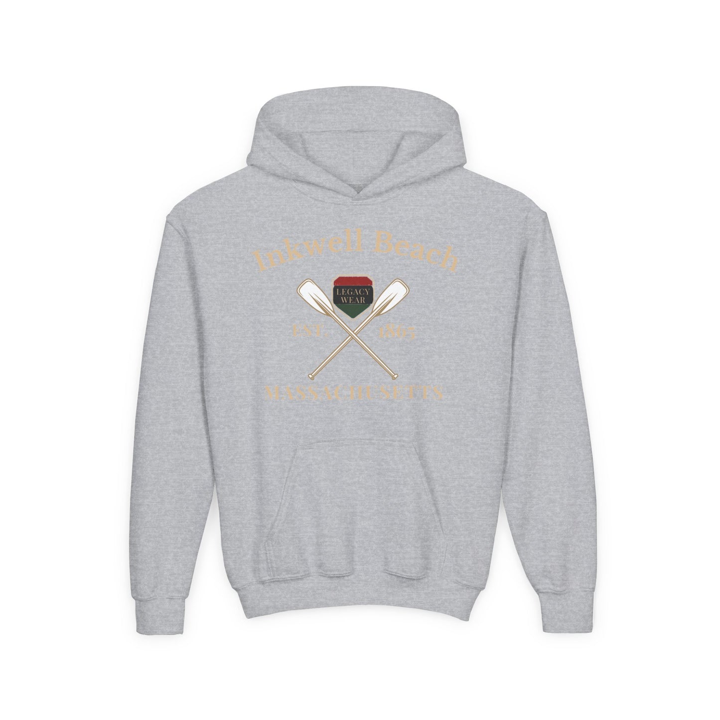 Vintage Inkwell Beach Youth Hoodie - Comfortable & Stylish Sweatshirt for Adventurous Kids