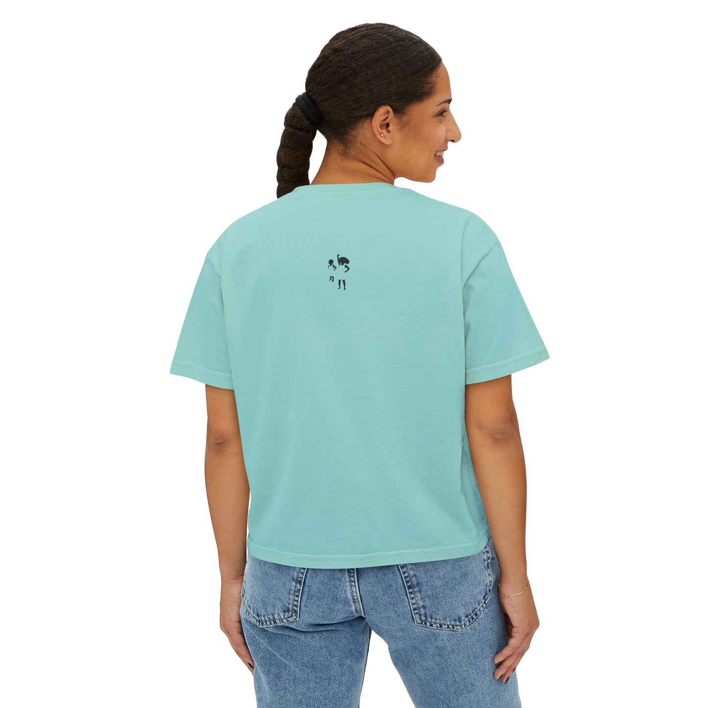 Mama Floral Boxy Tee — Vintage Botanical 'Mama' Graphic T-Shirt