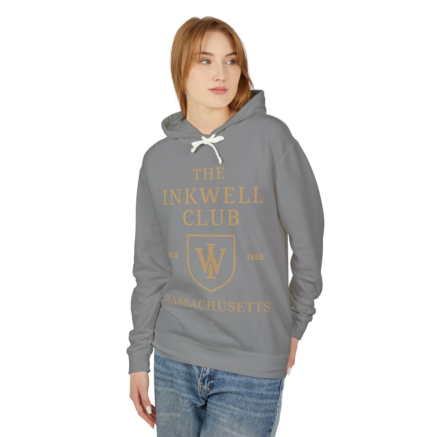 Inkwell Club Unisex Hooded Long Sleeve Tee, Casual Hoodie, Gift for Book Lovers, College Apparel, Cozy Layering Top
