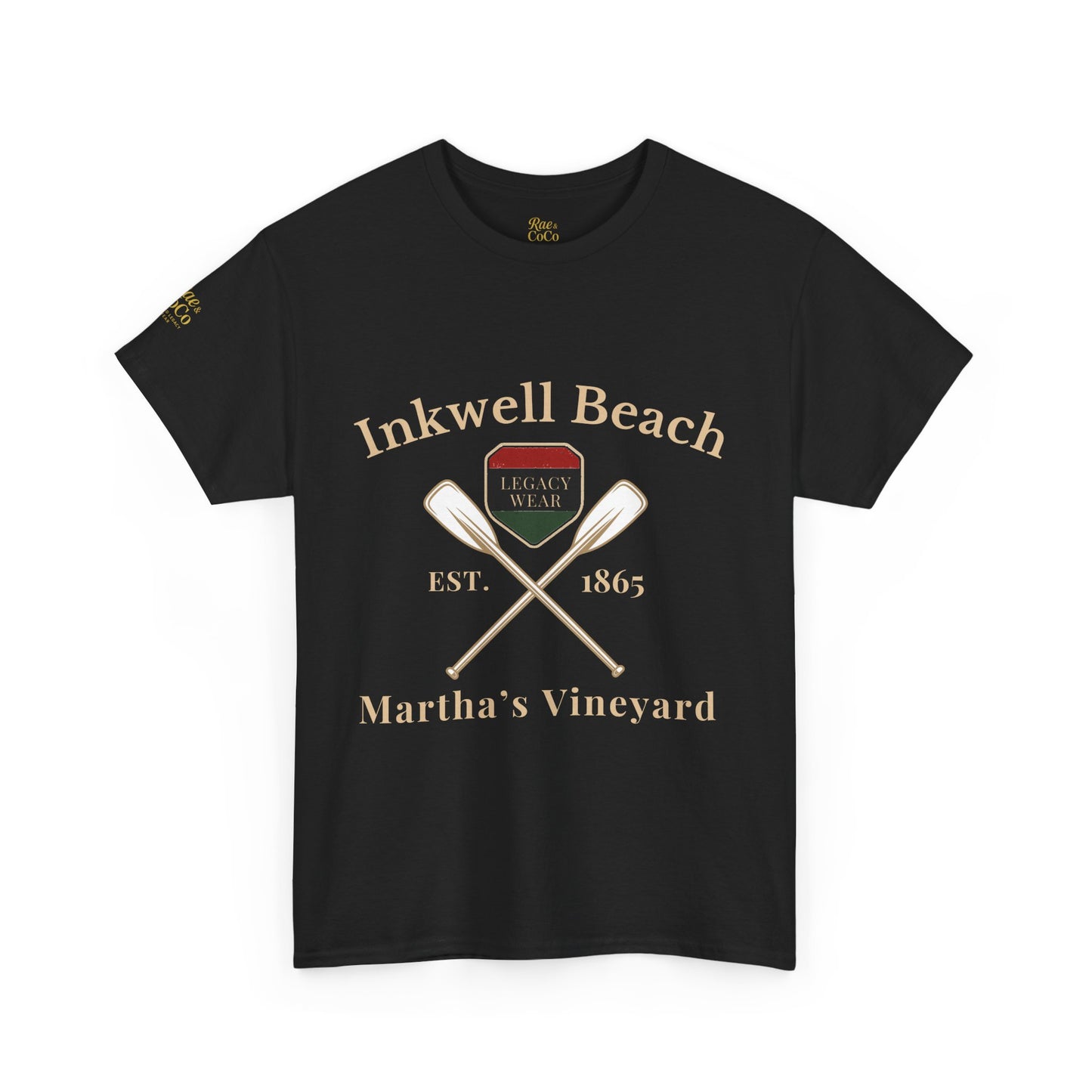 Inkwell Beach T-Shirt – Vintage Unisex Massachusetts Tee, Black-Owned Summer Apparel, Martha’s Vineyard Gift, Coastal Casual Wear