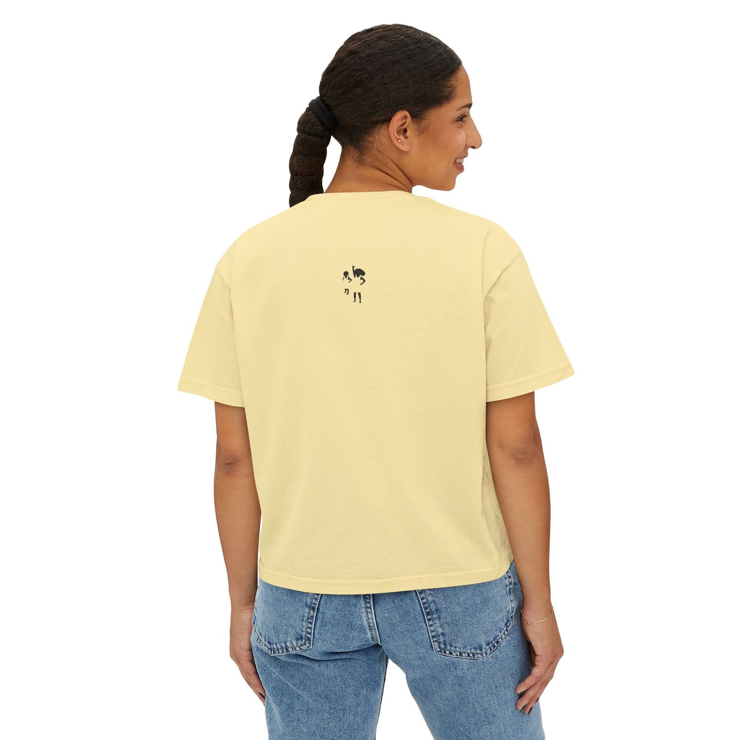 Mama Floral Boxy Tee — Vintage Botanical 'Mama' Graphic T-Shirt