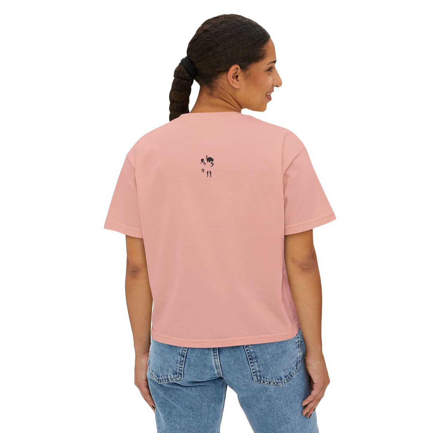 Mama Floral Boxy Tee — Vintage Botanical 'Mama' Graphic T-Shirt