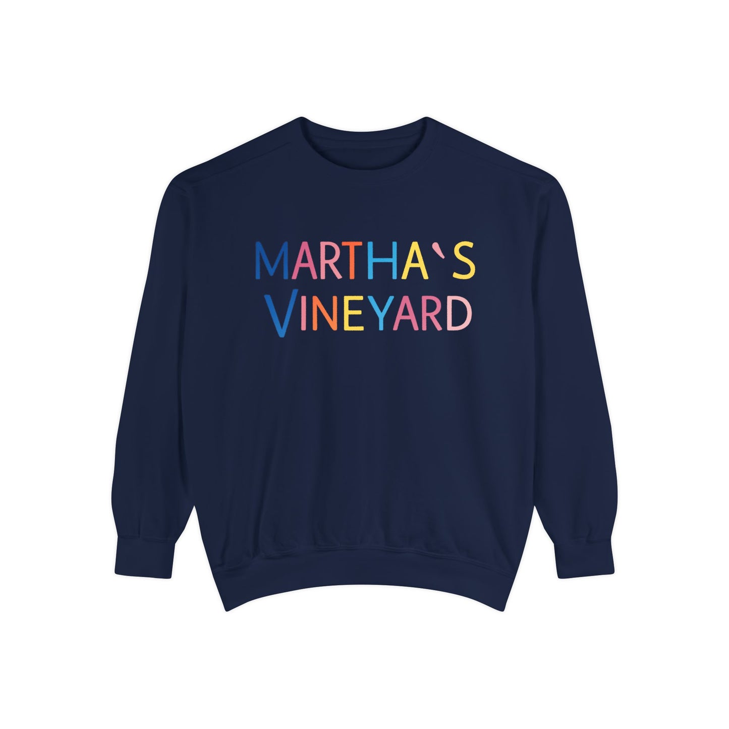 🌈 Colorful “Martha’s Vineyard” Typography Design