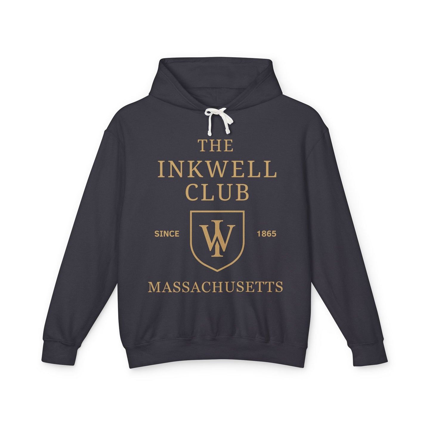 Inkwell Club Unisex Hooded Long Sleeve Tee, Casual Hoodie, Gift for Book Lovers, College Apparel, Cozy Layering Top