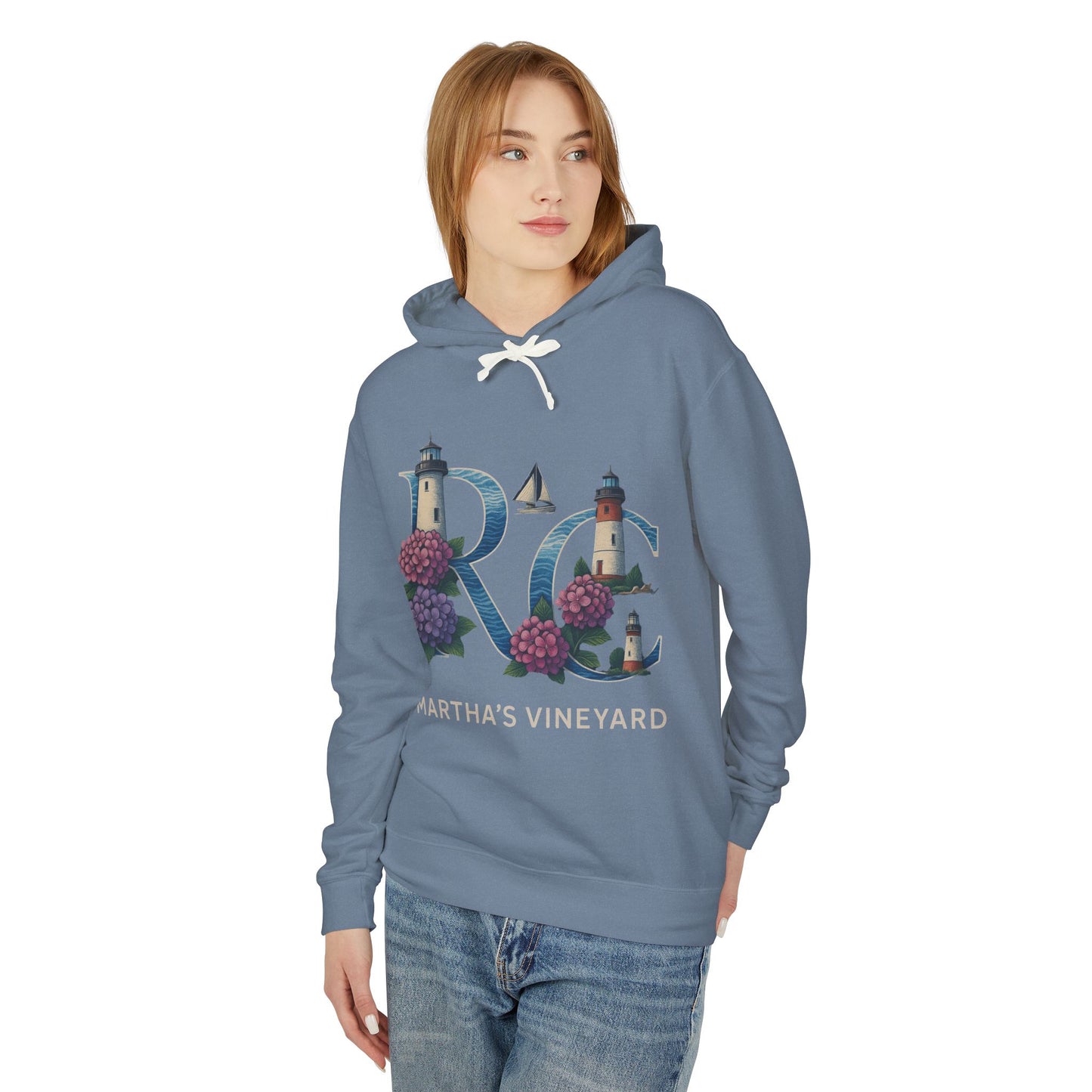 Rae & Coco Martha’s Vineyard Garment-Dyed Hoodie – Vintage Coastal Comfort, Unisex Island Style