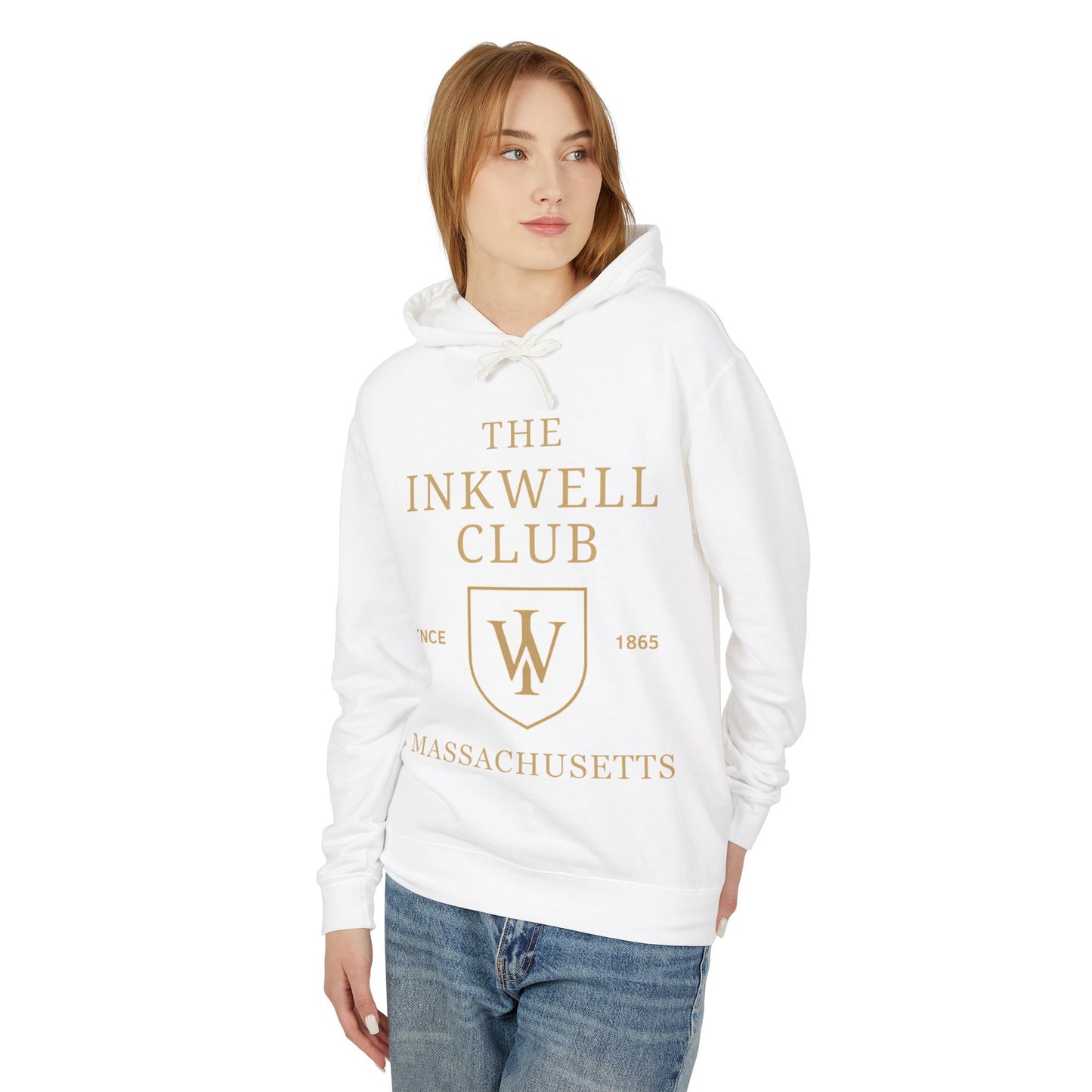 Inkwell Club Unisex Hooded Long Sleeve Tee, Casual Hoodie, Gift for Book Lovers, College Apparel, Cozy Layering Top