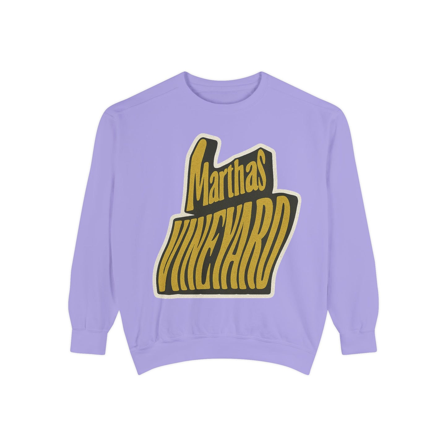 Wavy Martha’s Vineyard Crewneck Sweatshirt – Unisex Heavy Blend | Cozy Island Style