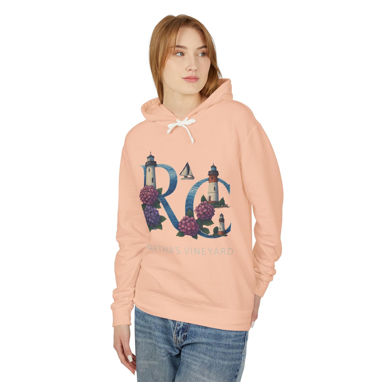 Rae & Coco Martha’s Vineyard Garment-Dyed Hoodie – Vintage Coastal Comfort, Unisex Island Style