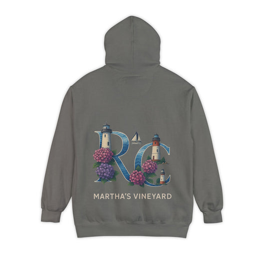 Rae & Coco Martha’s Vineyard Garment-Dyed Hoodie – Vintage Coastal Comfort, Unisex Island Style