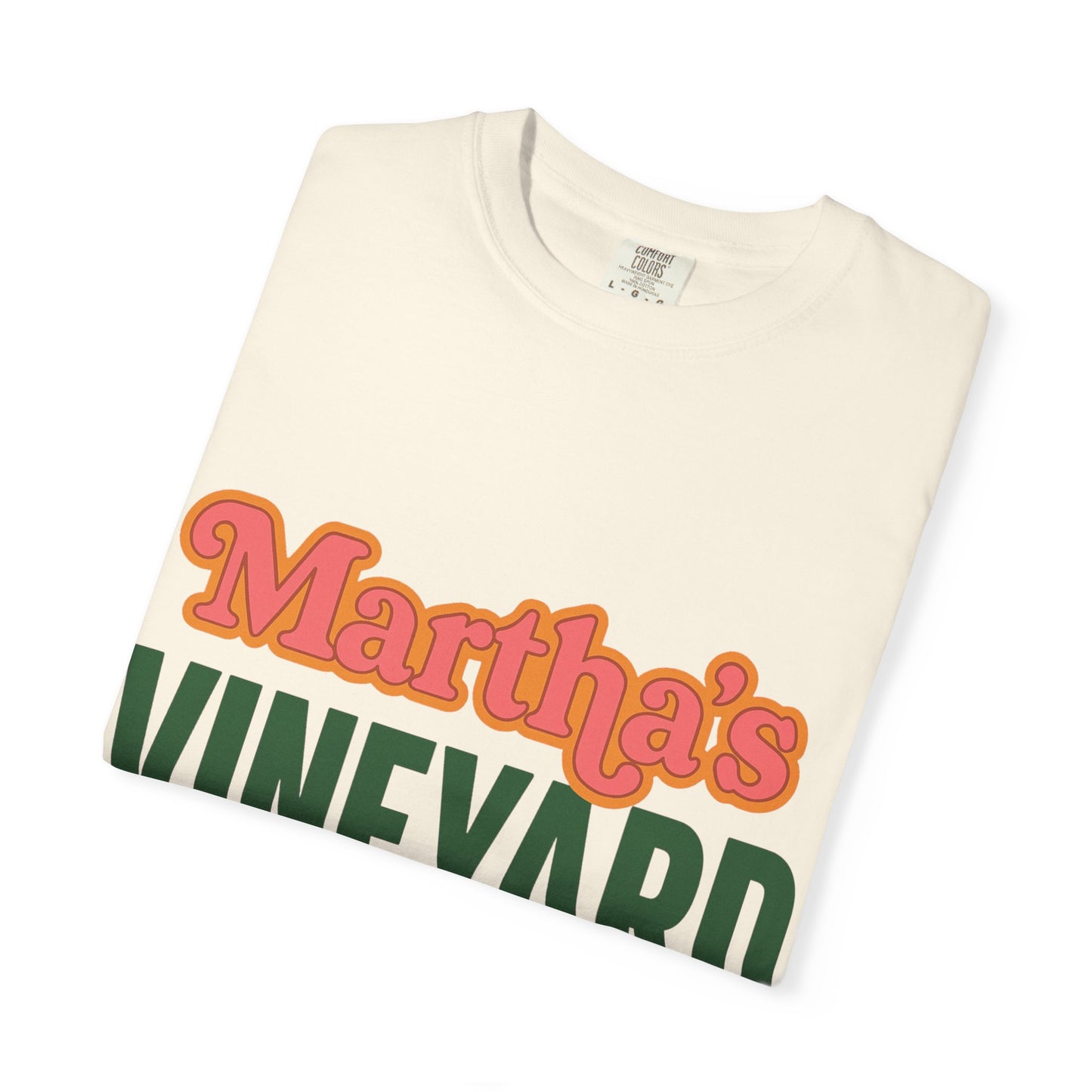 Retro Martha’s Vineyard Tee – Bold Vintage Lettering Unisex Island Shirt