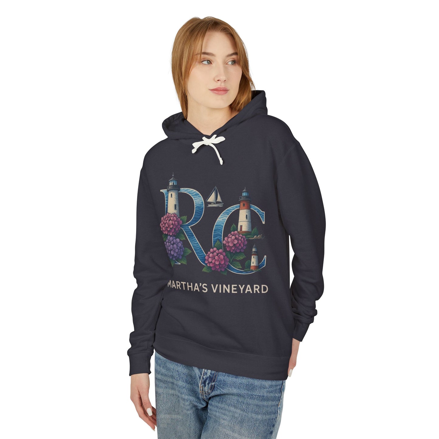 Rae & Coco Martha’s Vineyard Garment-Dyed Hoodie – Vintage Coastal Comfort, Unisex Island Style