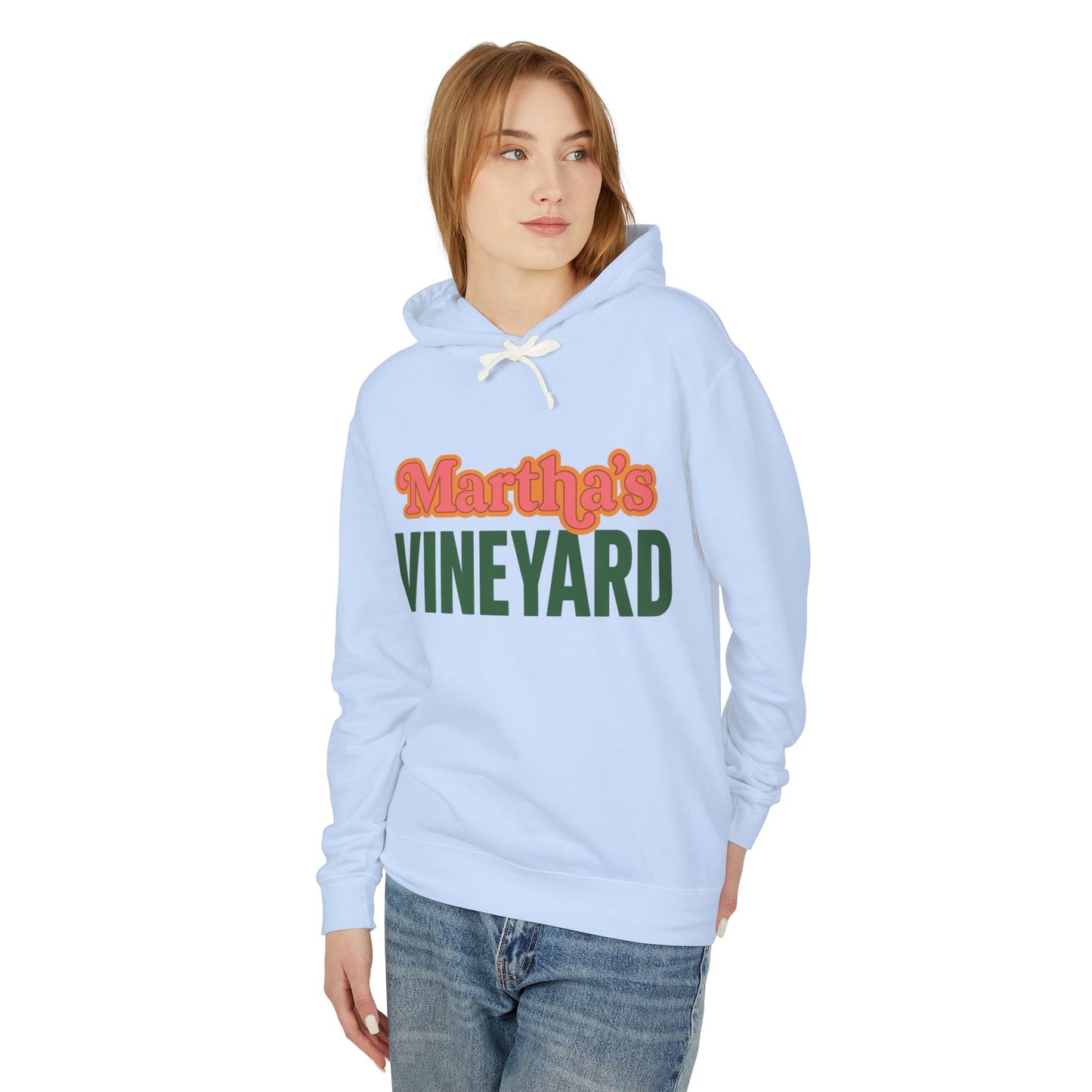 Retro Martha’s Vineyard Crewneck Sweatshirt – Unisex Heavy Blend | Orange & Green Classic Design