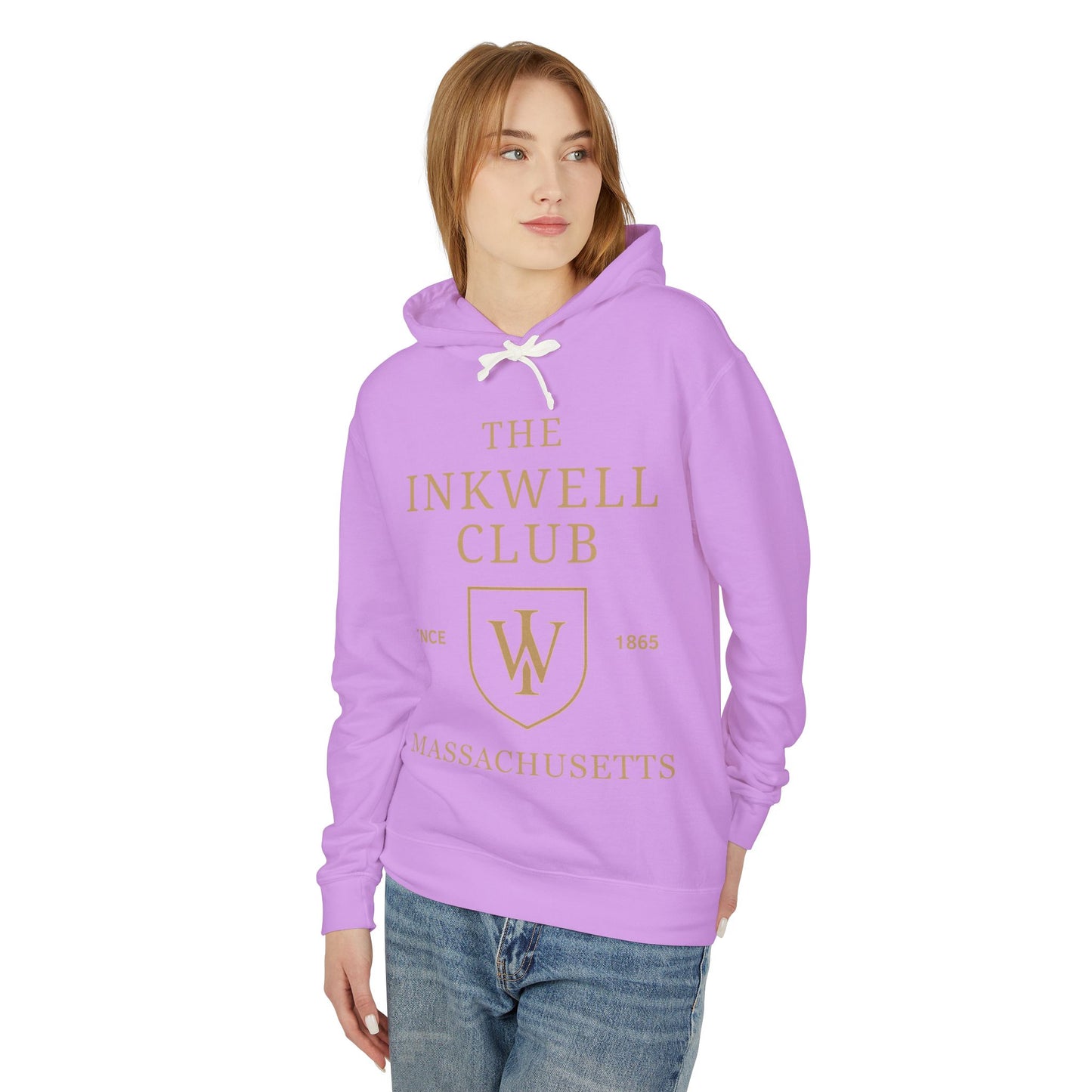 Inkwell Club Unisex Hooded Long Sleeve Tee, Casual Hoodie, Gift for Book Lovers, College Apparel, Cozy Layering Top