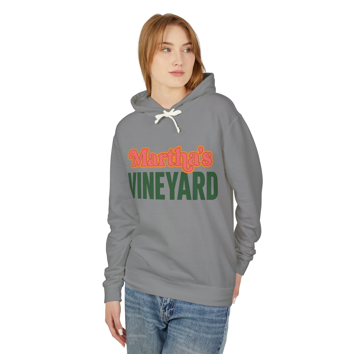Retro Martha’s Vineyard Crewneck Sweatshirt – Unisex Heavy Blend | Orange & Green Classic Design