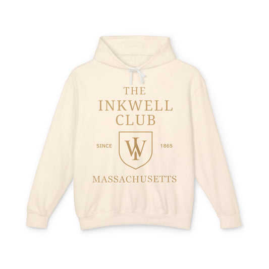 Inkwell Club Unisex Hooded Long Sleeve Tee, Casual Hoodie, Gift for Book Lovers, College Apparel, Cozy Layering Top