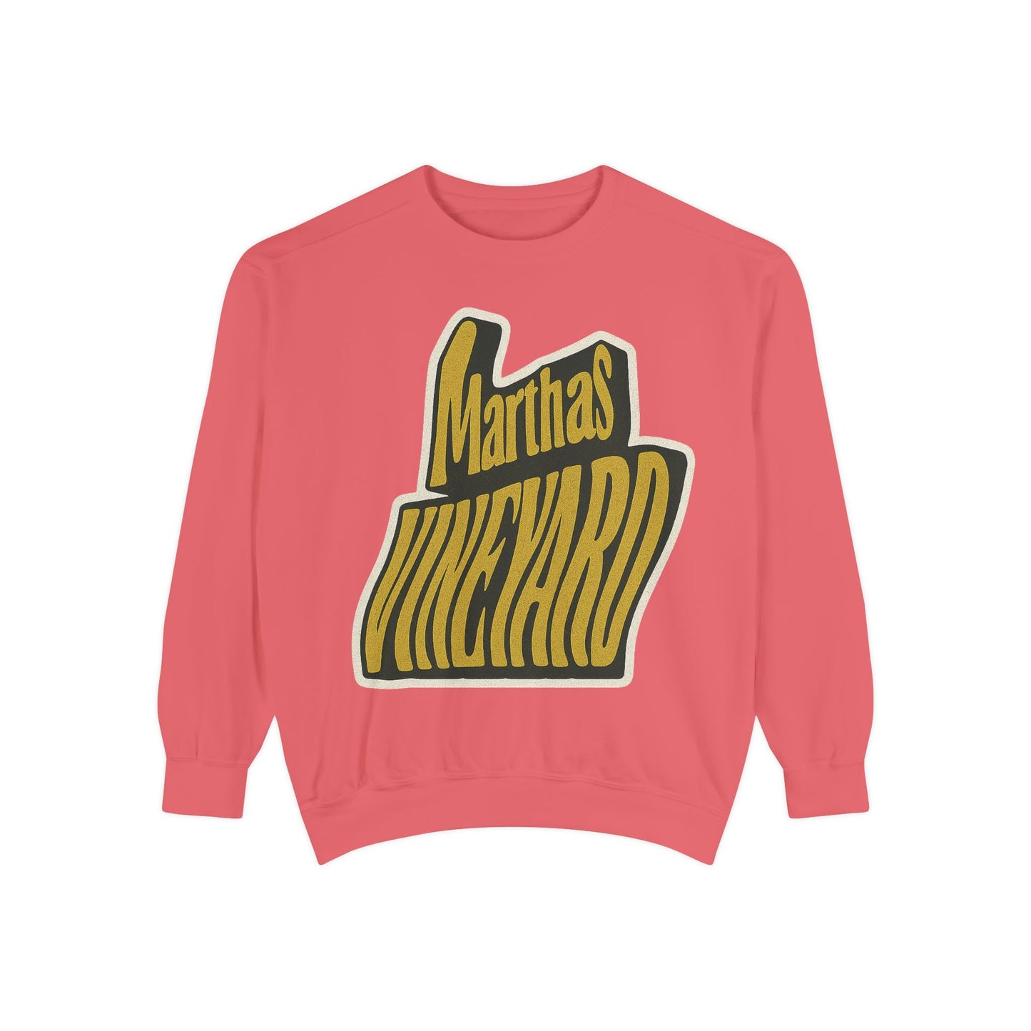 Wavy Martha’s Vineyard Crewneck Sweatshirt – Unisex Heavy Blend | Cozy Island Style