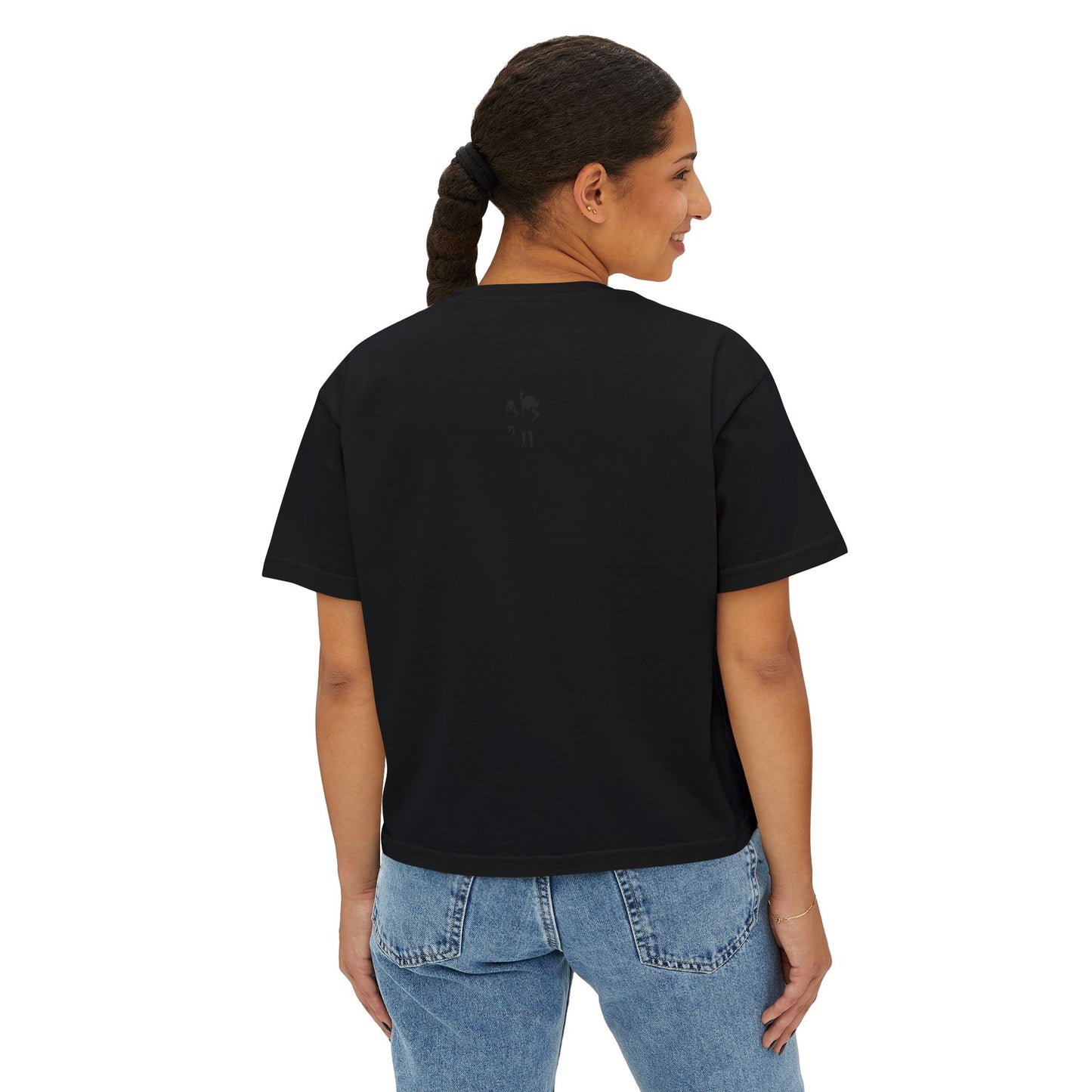 Mama Floral Boxy Tee — Vintage Botanical 'Mama' Graphic T-Shirt