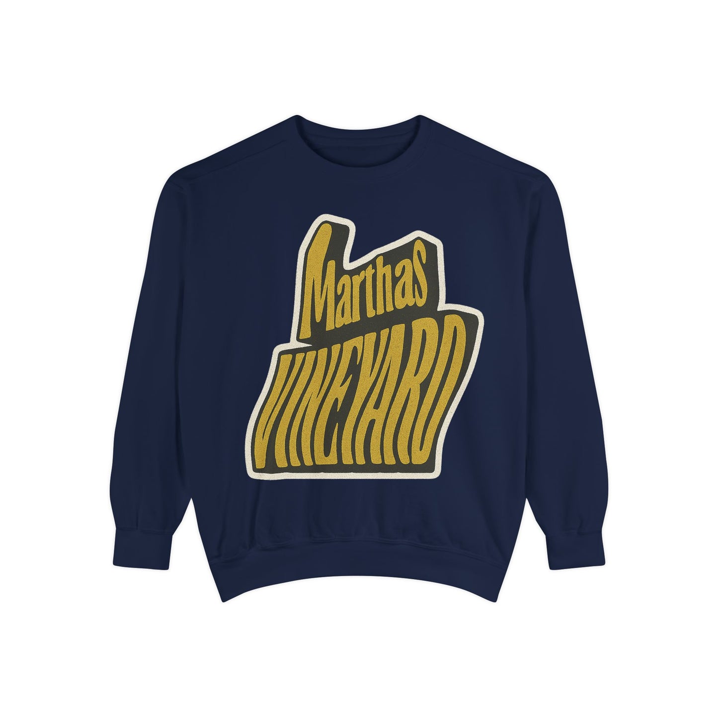 Wavy Martha’s Vineyard Crewneck Sweatshirt – Unisex Heavy Blend | Cozy Island Style