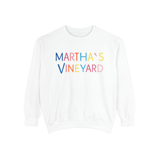 🌈 Colorful “Martha’s Vineyard” Typography Design