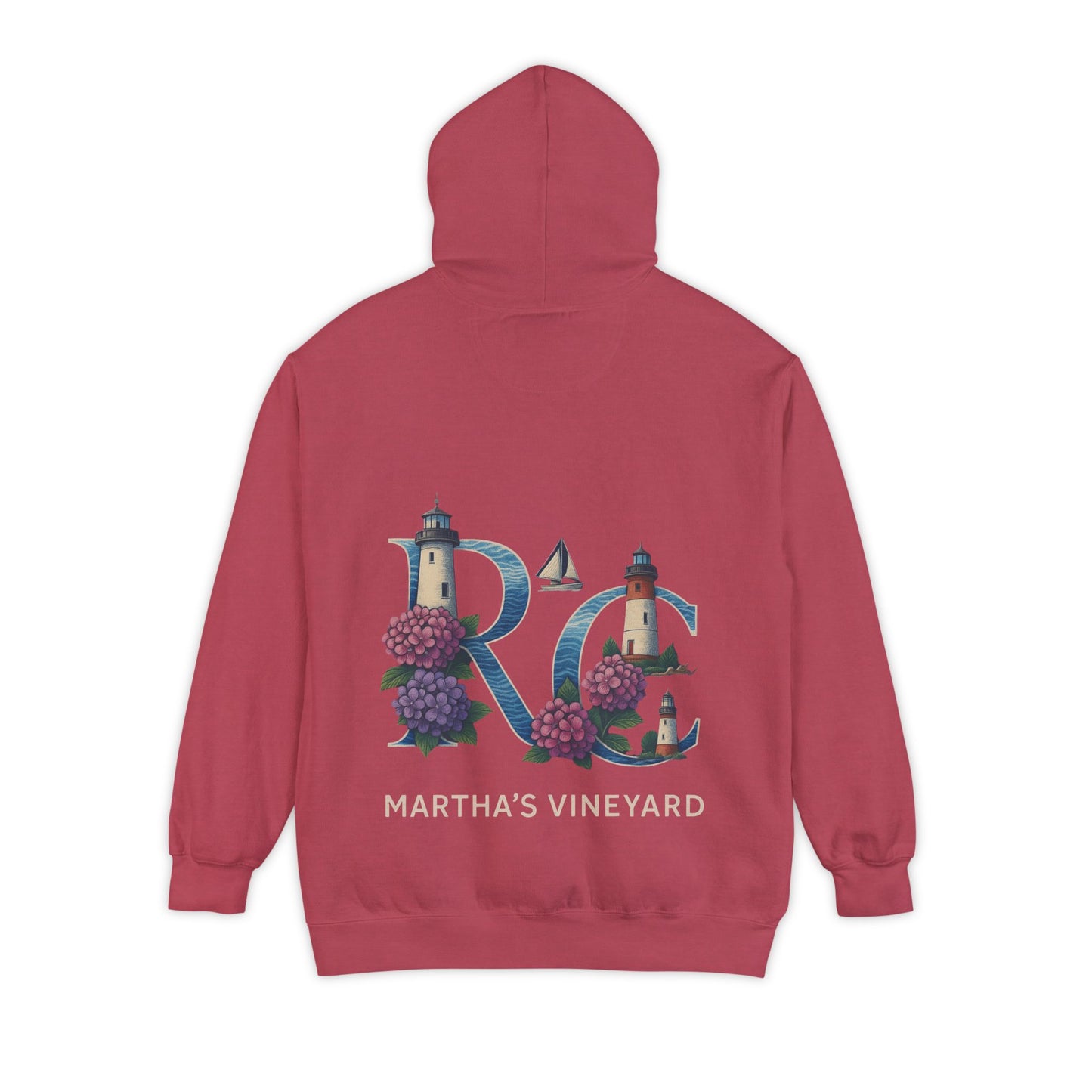 Rae & Coco Martha’s Vineyard Garment-Dyed Hoodie – Vintage Coastal Comfort, Unisex Island Style