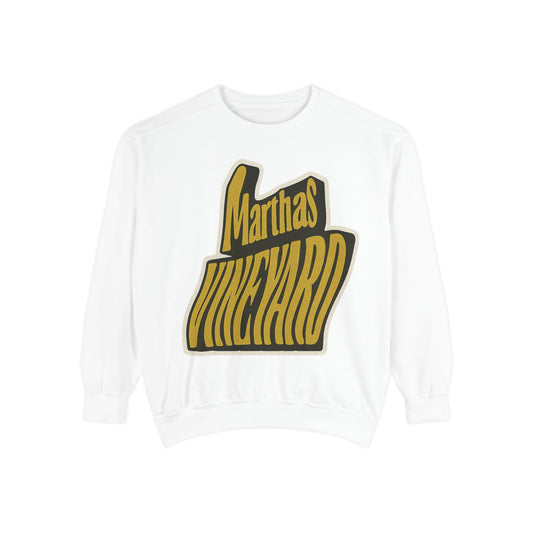 Wavy Martha’s Vineyard Crewneck Sweatshirt – Unisex Heavy Blend | Cozy Island Style