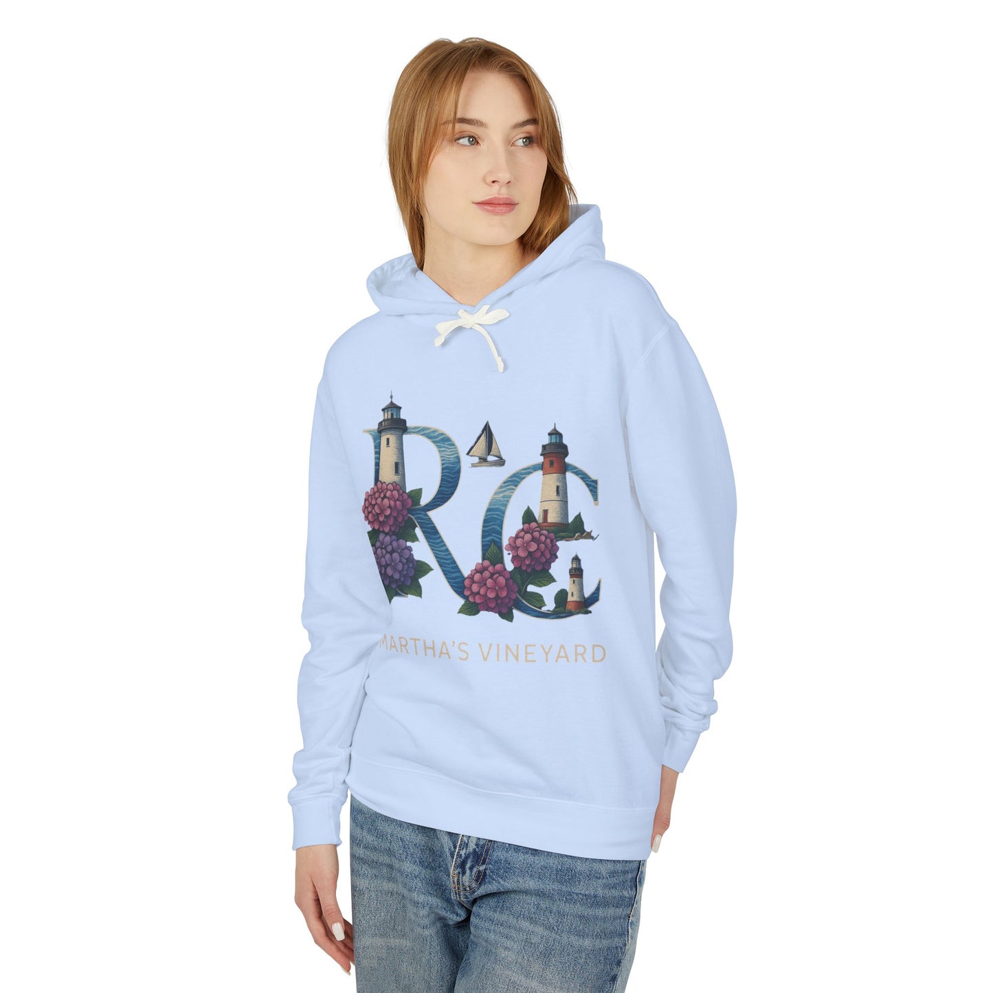 Rae & Coco Martha’s Vineyard Garment-Dyed Hoodie – Vintage Coastal Comfort, Unisex Island Style