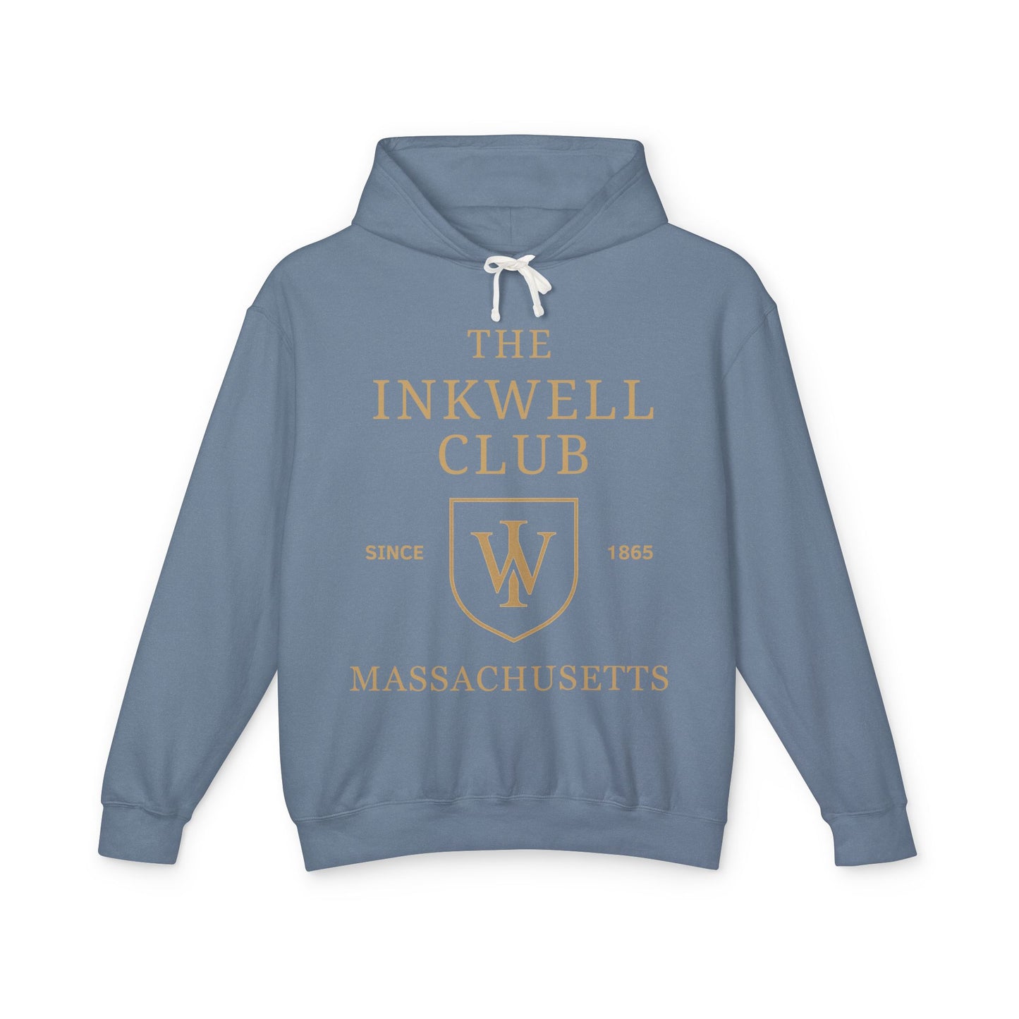 Inkwell Club Unisex Hooded Long Sleeve Tee, Casual Hoodie, Gift for Book Lovers, College Apparel, Cozy Layering Top